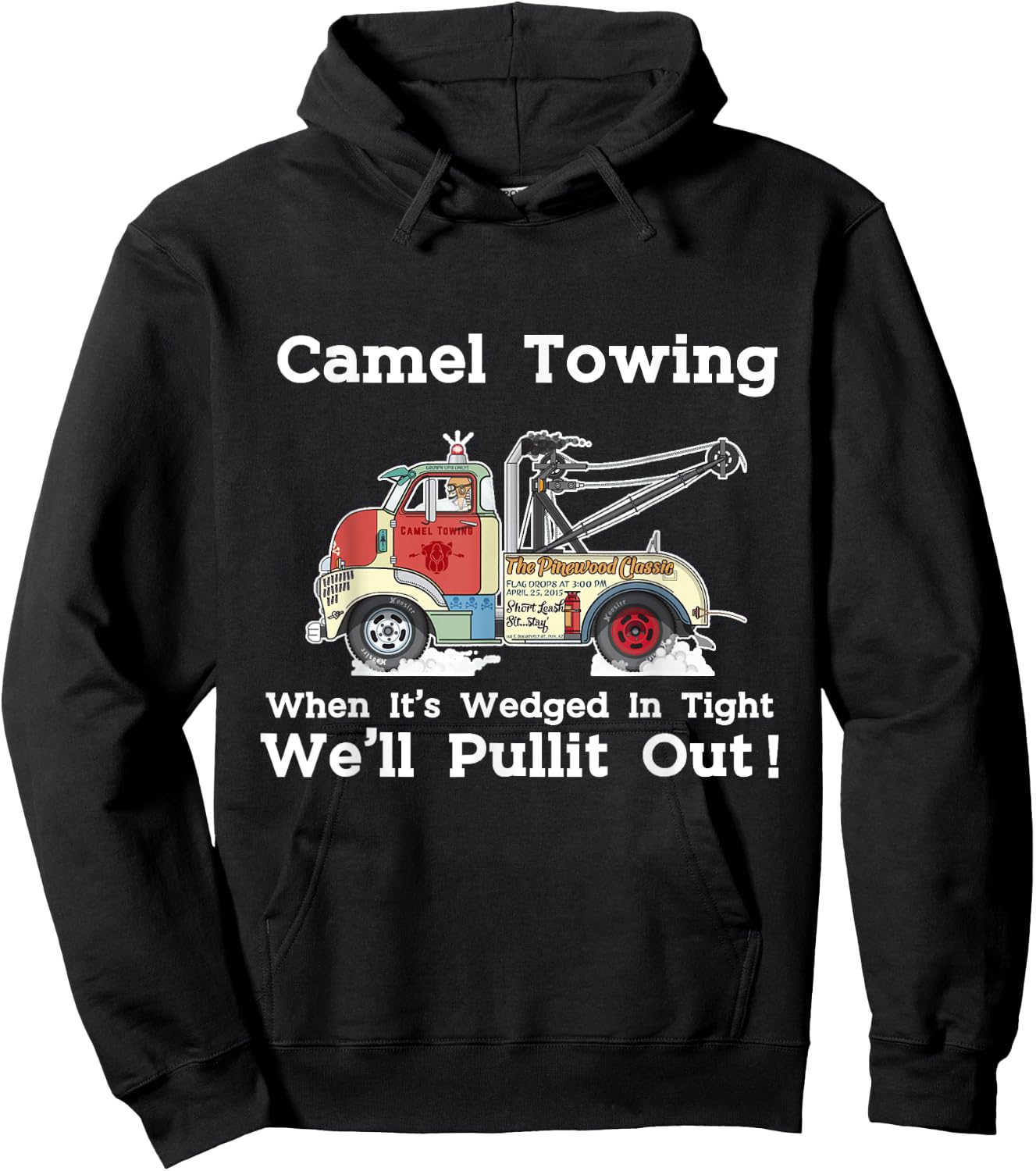 Camel Towing Funny Adult Humor Rude 2025 Quotes Hoodie - Hoodie | Black