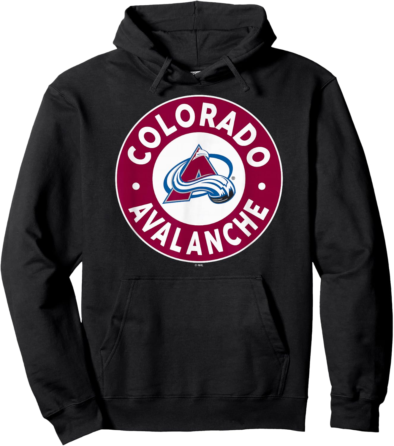 Colorado Avalanche Symbol Black Officially Licensed Hoodie - Hoodie | Black