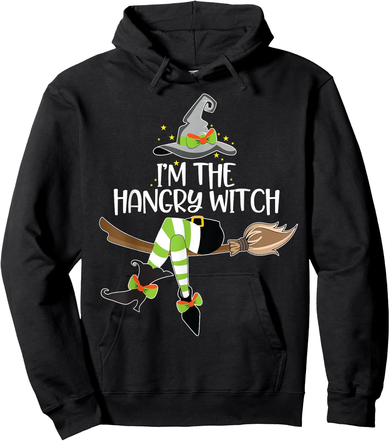 Im the Hangry Witch Halloween Matching Group Costume Hoodie - Hoodie | Black