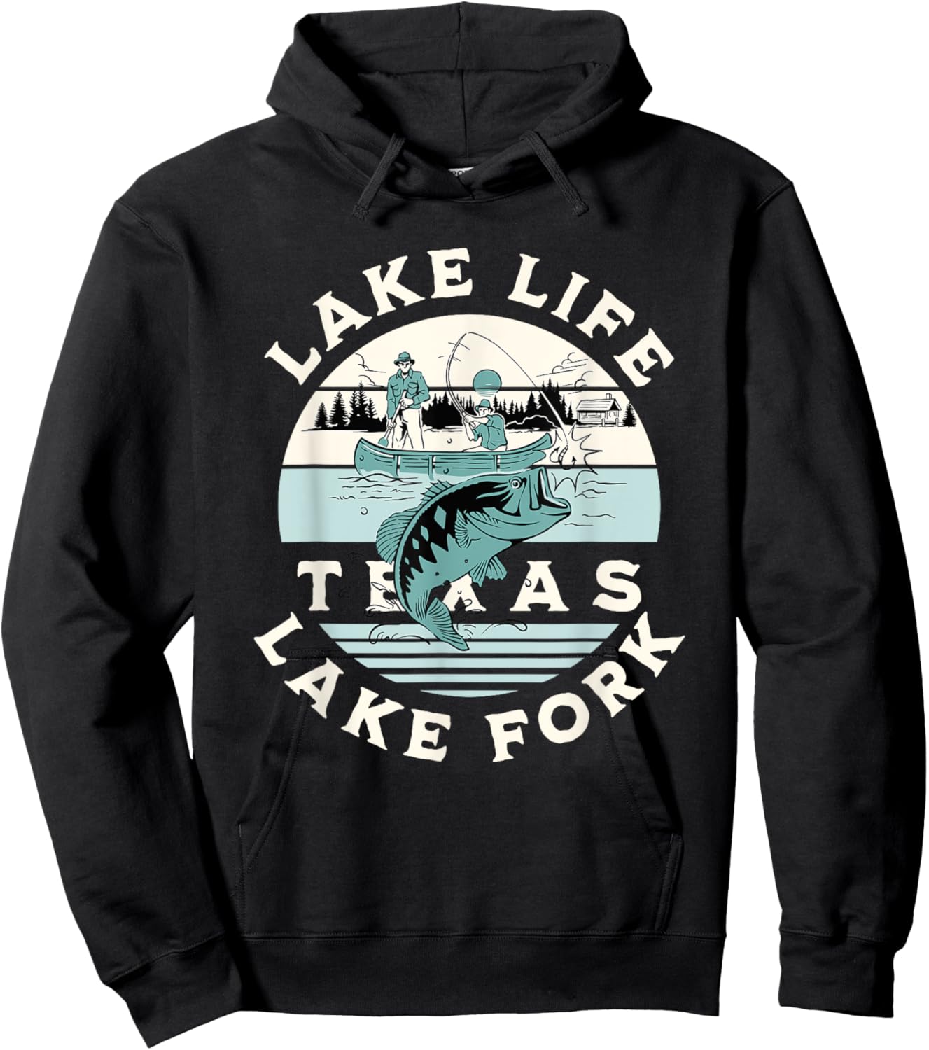 Lake Fork Texas Hoodie - Hoodie | Black