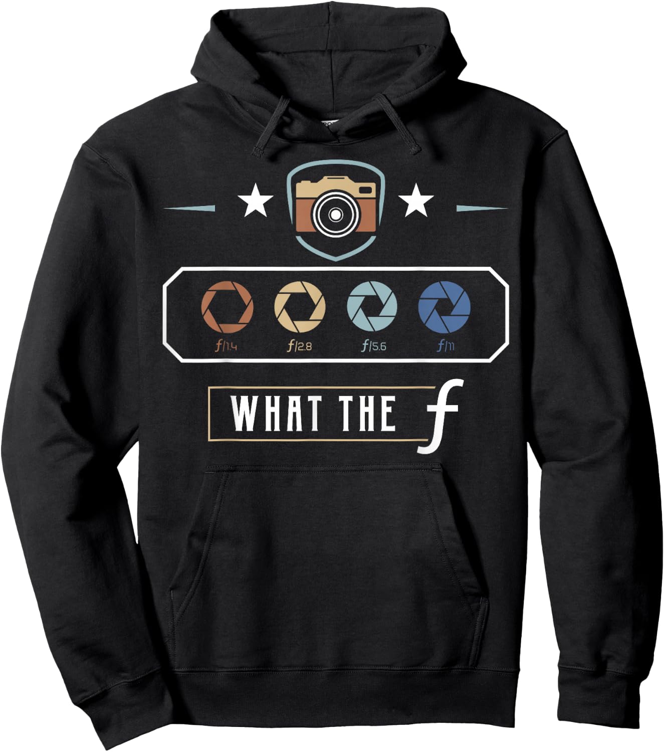 Photography Lover Gift design | What The F | Women Men gift Hoodie - Hoodie | Black