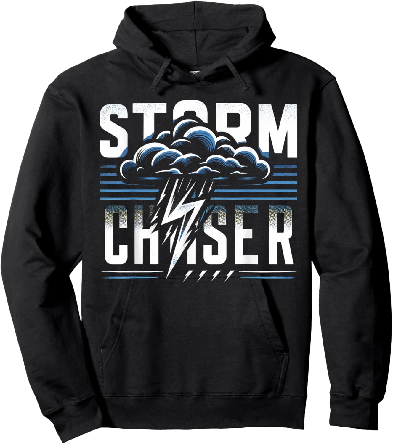 Storm Chaser T Shirt Design for Weather Enthusiasts Hoodie - Hoodie | Black