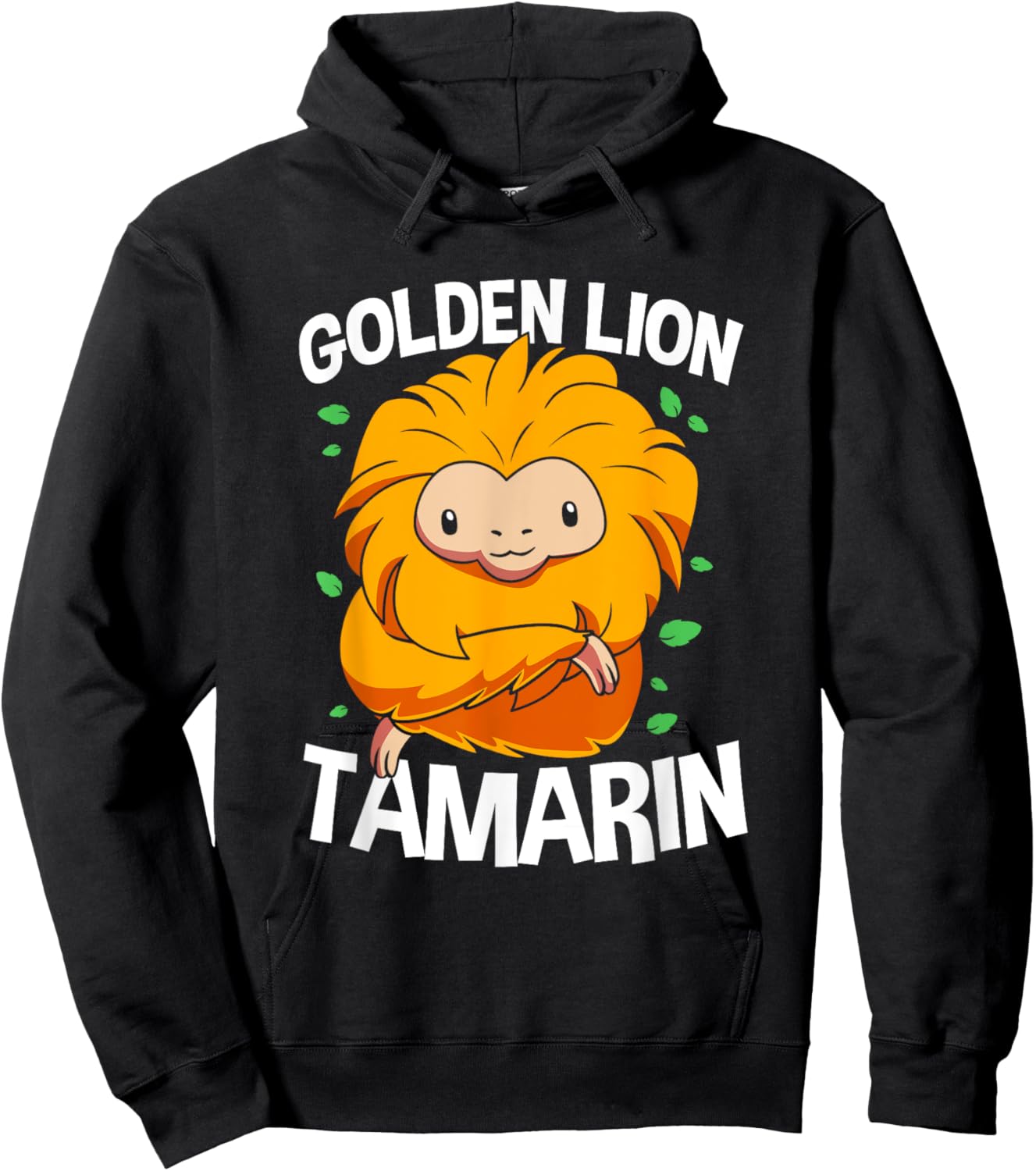 Cute Monkey Lovers Golden Lion Tamarin Hoodie - Hoodie | Black