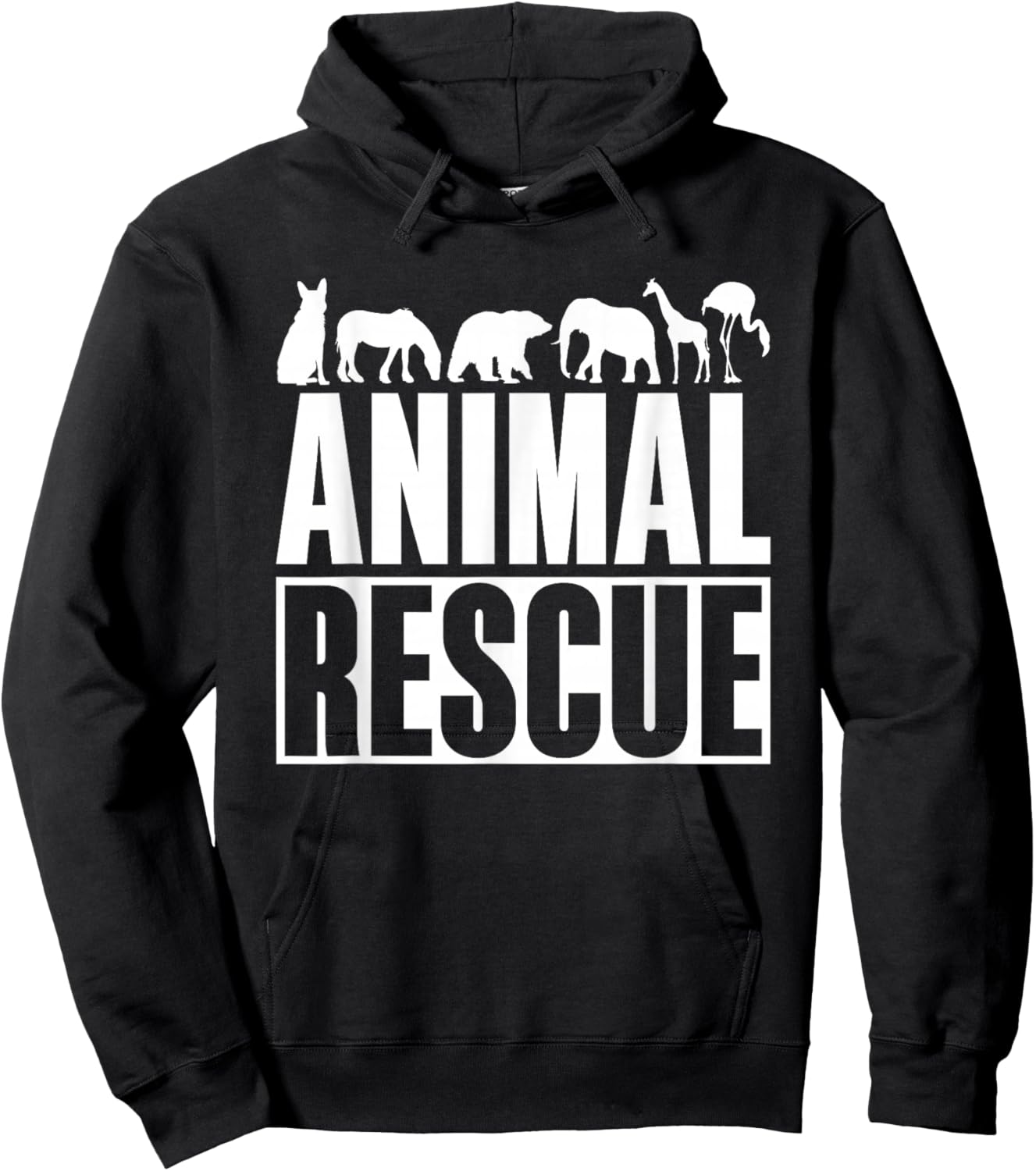 Animal Rescue Save Rescuing Animals Animal Hoodie - Hoodie | Black