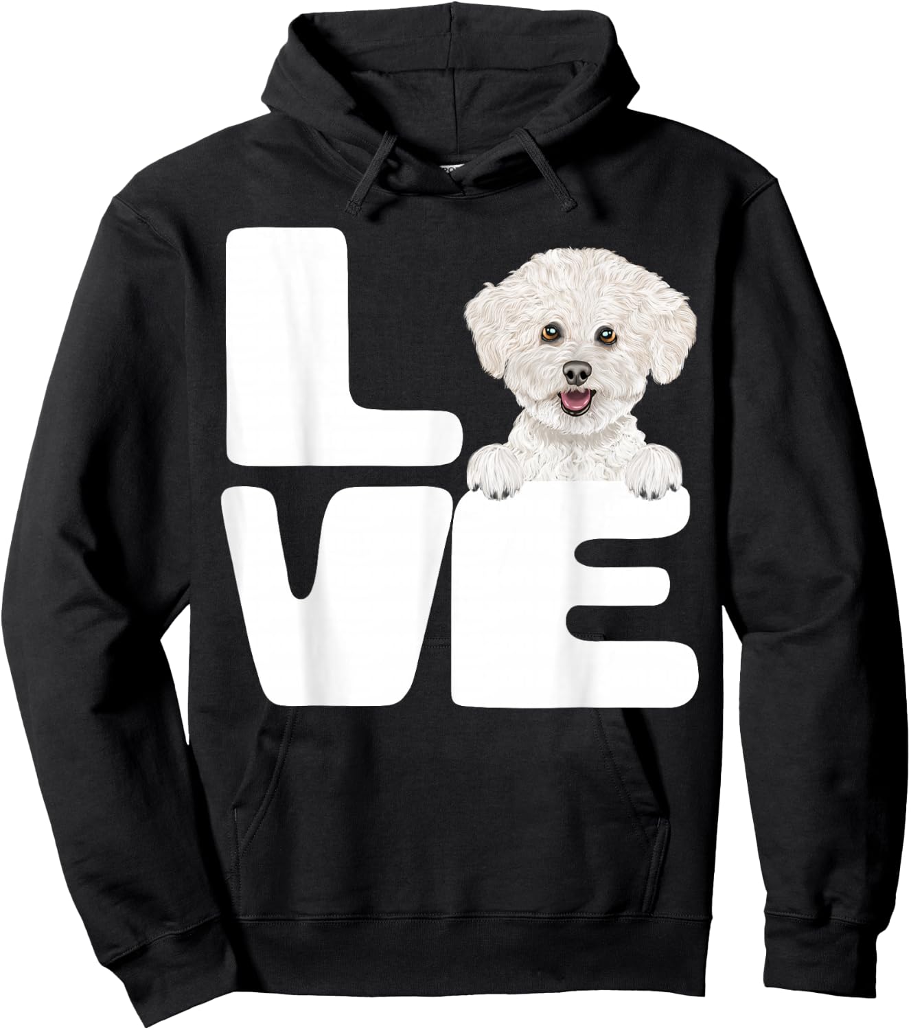 I Love My Bichons Frise Dog Lover Hoodie - Hoodie | Black