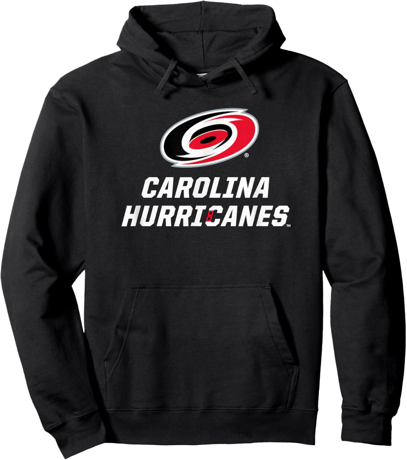 Carolina Hurricanes Power Play Dark Heather Licensed Hoodie - Hoodie | Black