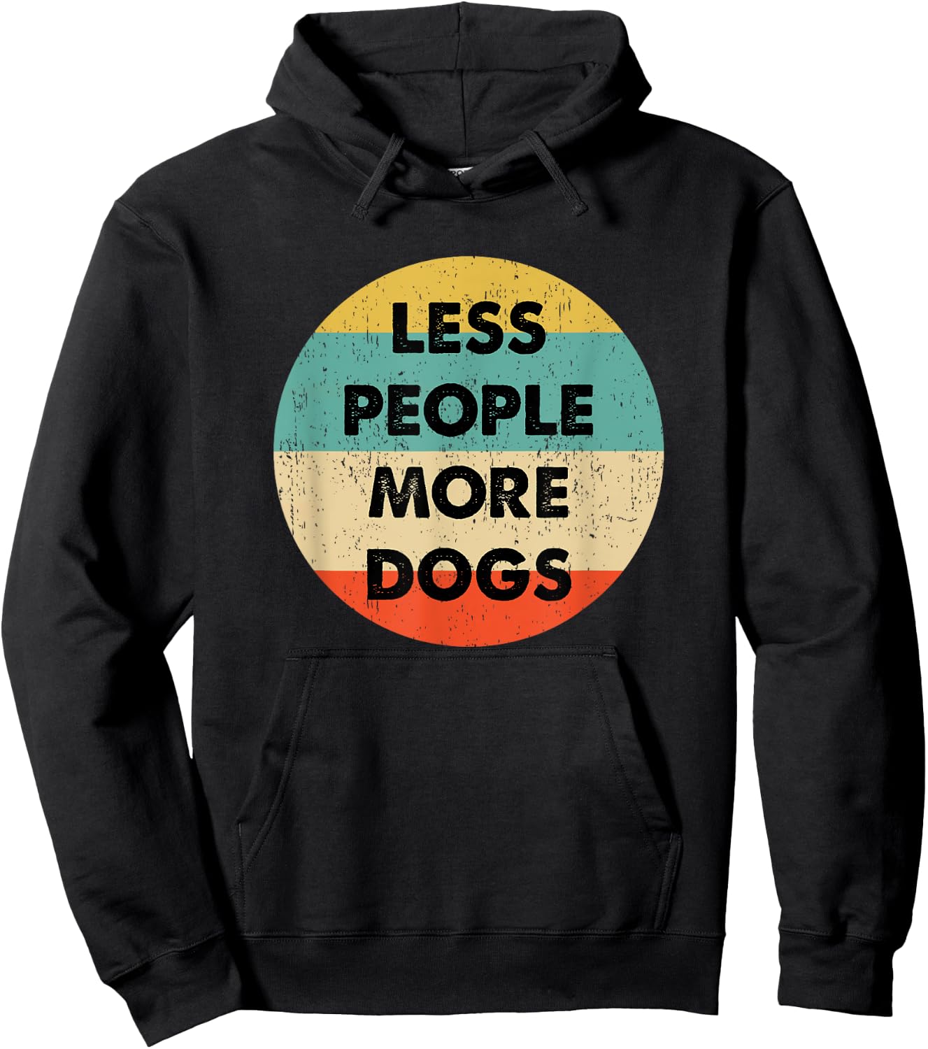 Less People More Dogs Hoodie - Hoodie | Black