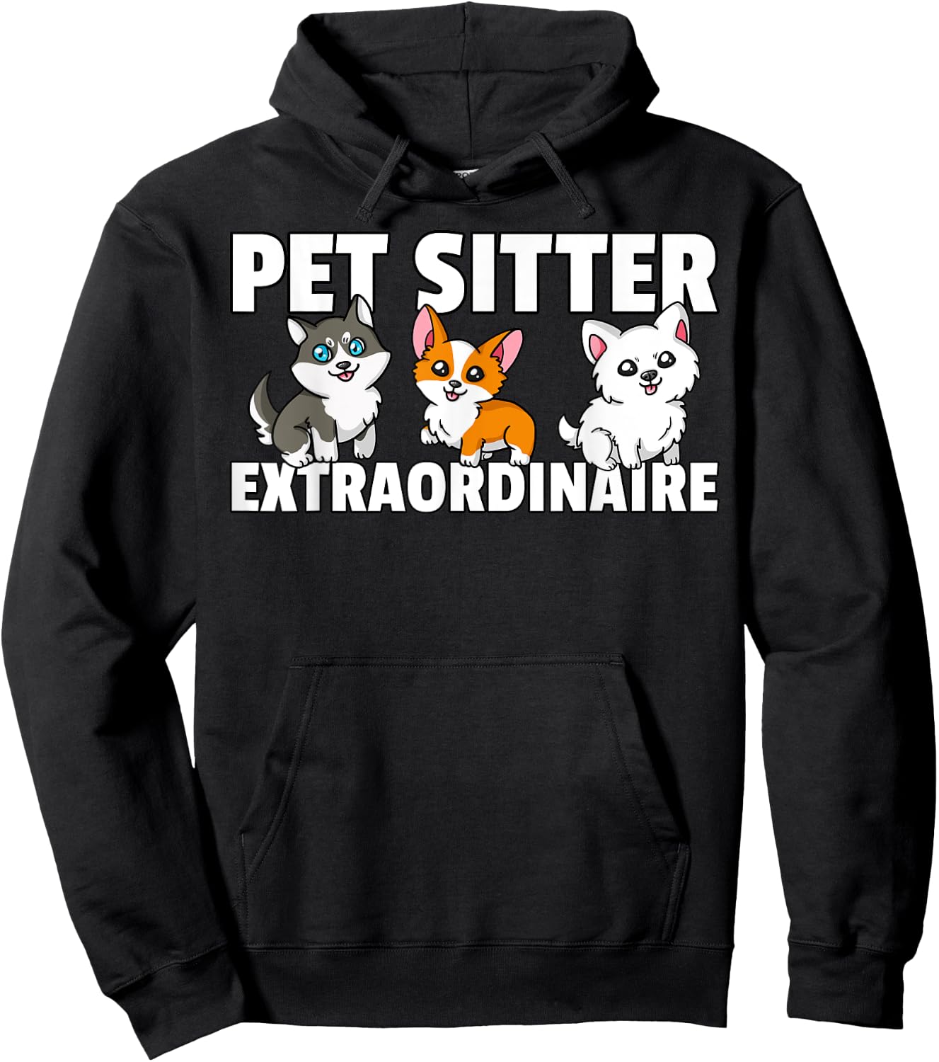 Dog Walking Gift Dog Walker Pet Sitter Hoodie - Hoodie | Black