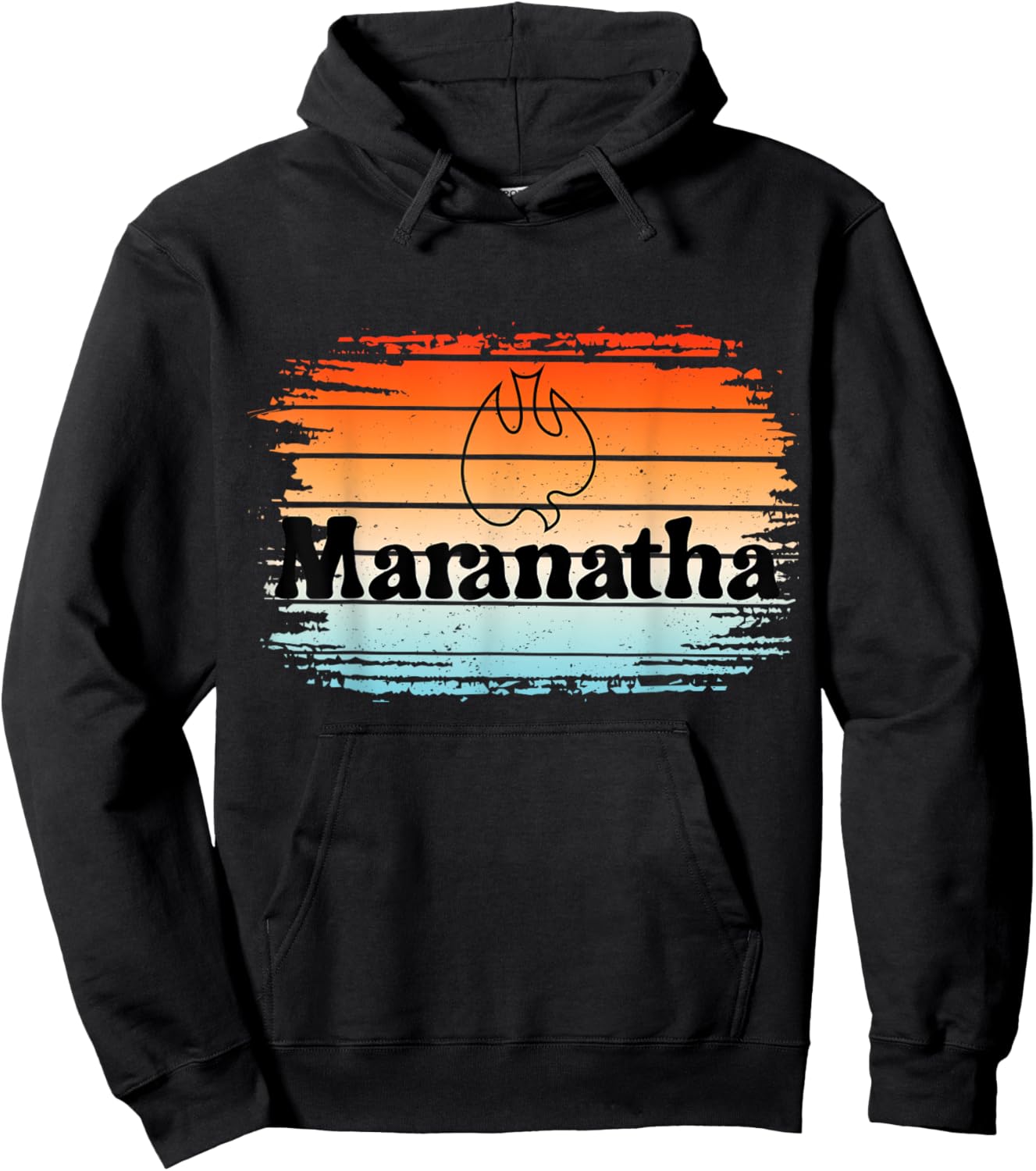 Maranatha Retro Dove Christian Revolution Jesus People Hoodie - Hoodie | Black