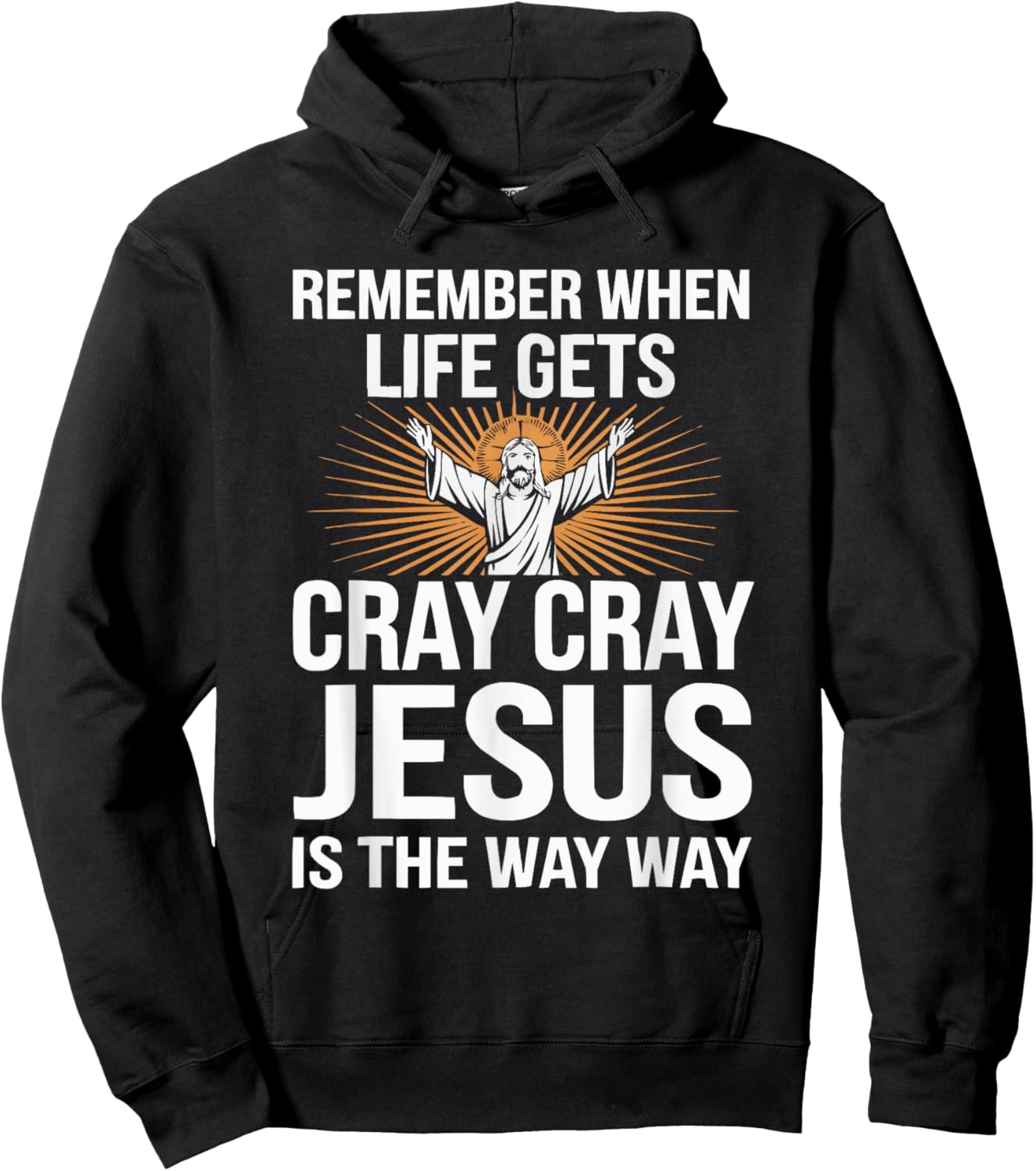 Funny Jesus Christ Religious Christian Believer Christianity Hoodie - Hoodie | Black