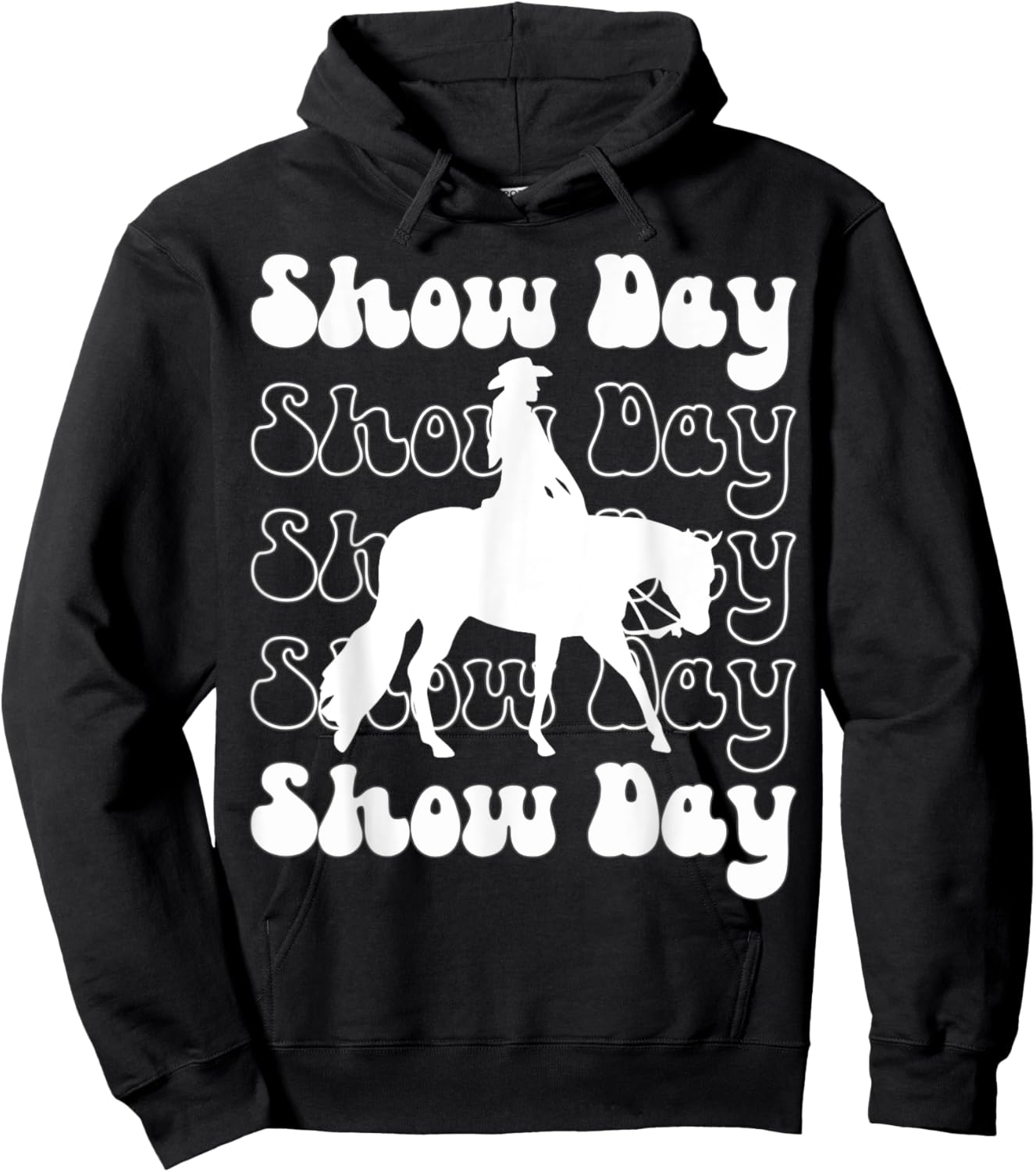 Western Horsemanship Show Day, Horse Show Western Pleasure Hoodie - Hoodie | Black