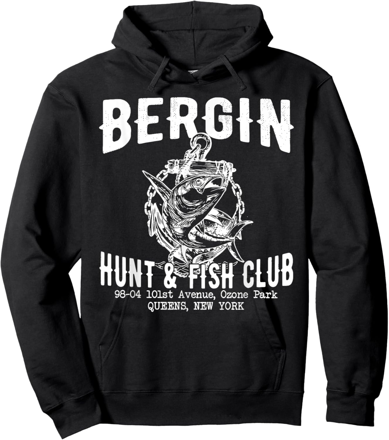 BERGIN HUNT & FISH CLUB Funny design Hoodie - Hoodie | Black