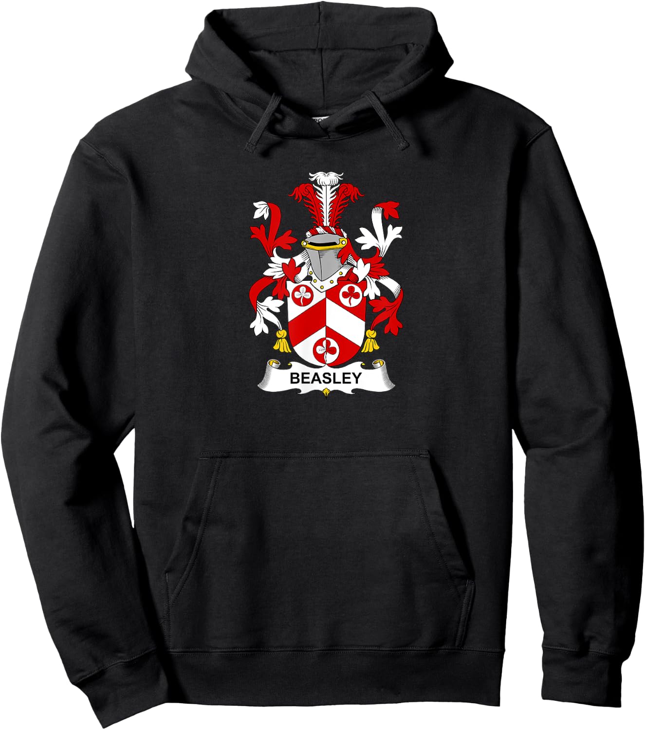 Beasley Coat of Arms - Family Crest Shirt Hoodie - Hoodie | Black