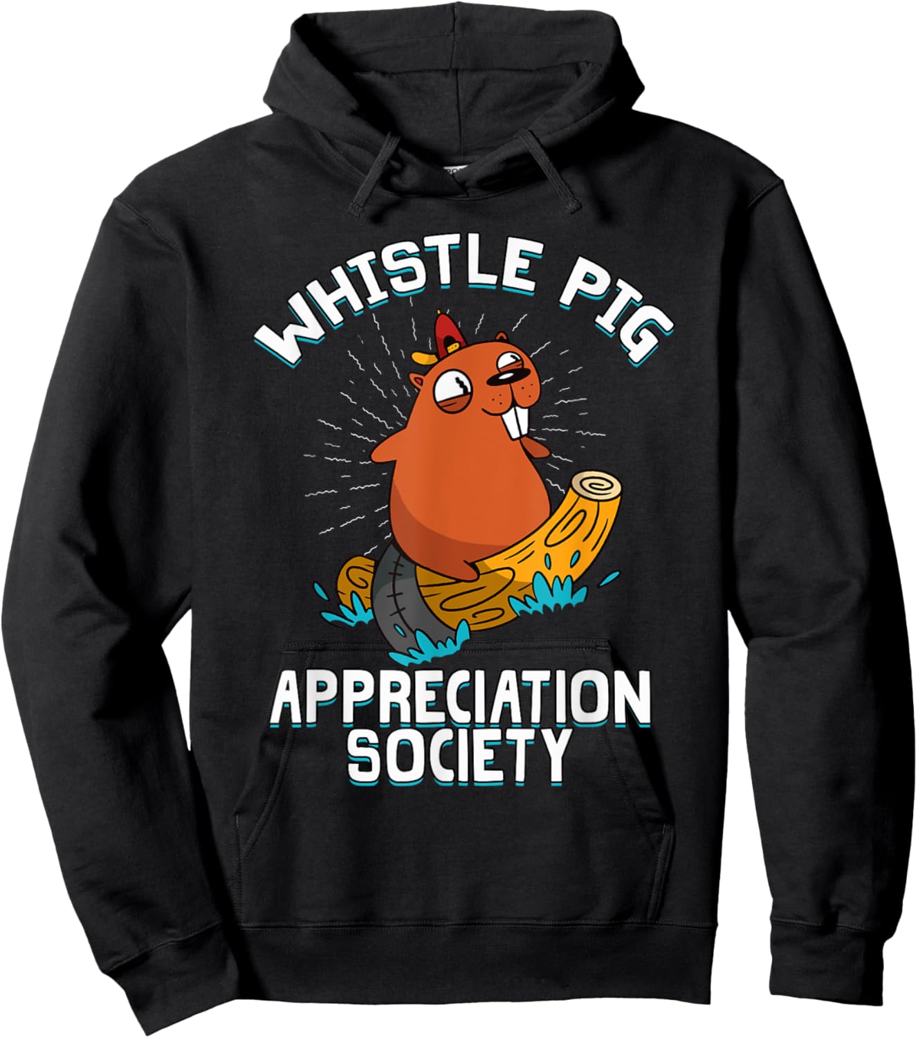 Whistle Pig Appreciation Society Hoodie - Hoodie | Black