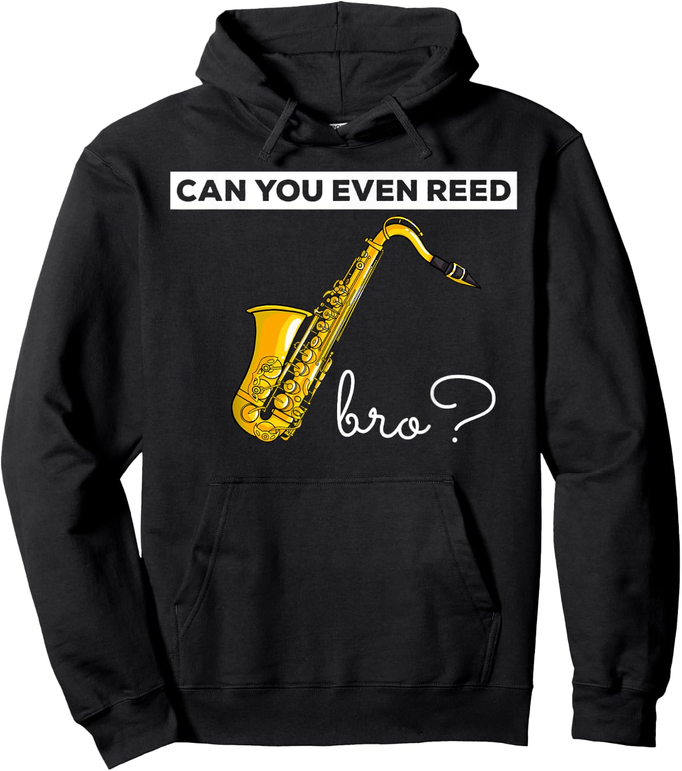 Saxophone Sax Gift Funny Bari Alto Tenor Jazz Hoodie - Hoodie | Black
