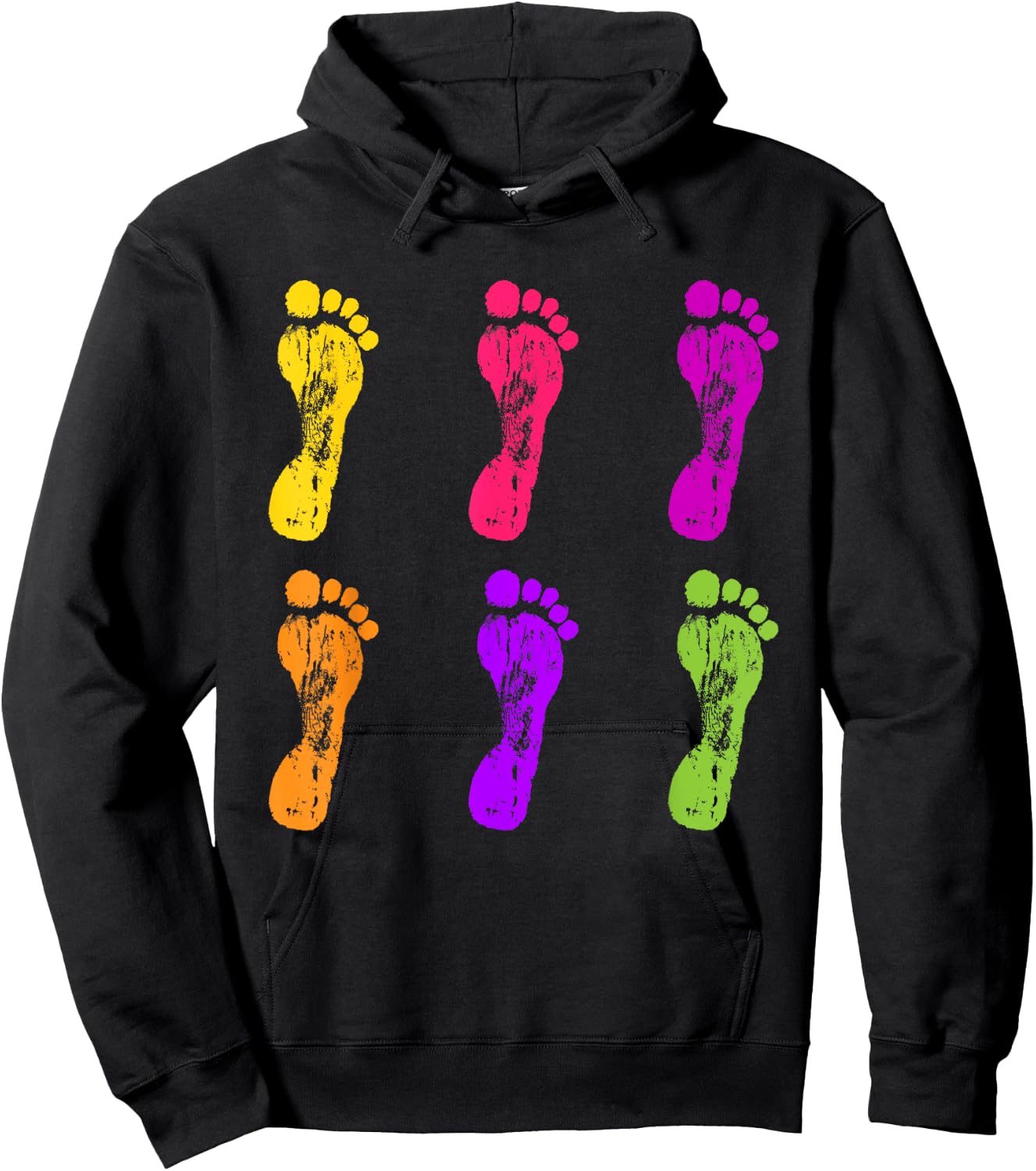 Colorful Footprint | Chiropodist | Foot Doctor Podiatrist Hoodie - Hoodie | Black