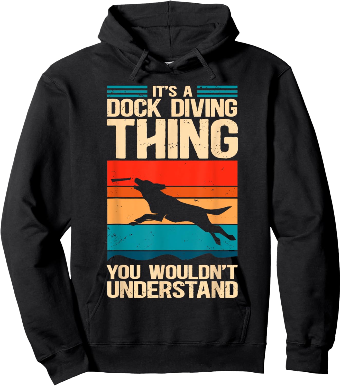 A Dock Diving Thing | Dog Jumping Dock Diving Hoodie - Hoodie | Black