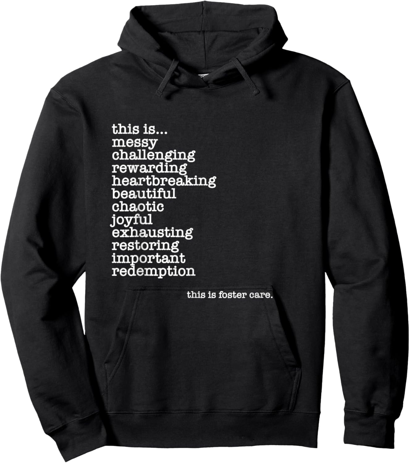 Foster Care, Foster Parents, Fostering, Adoption, Foster Mom Hoodie - Hoodie | Black