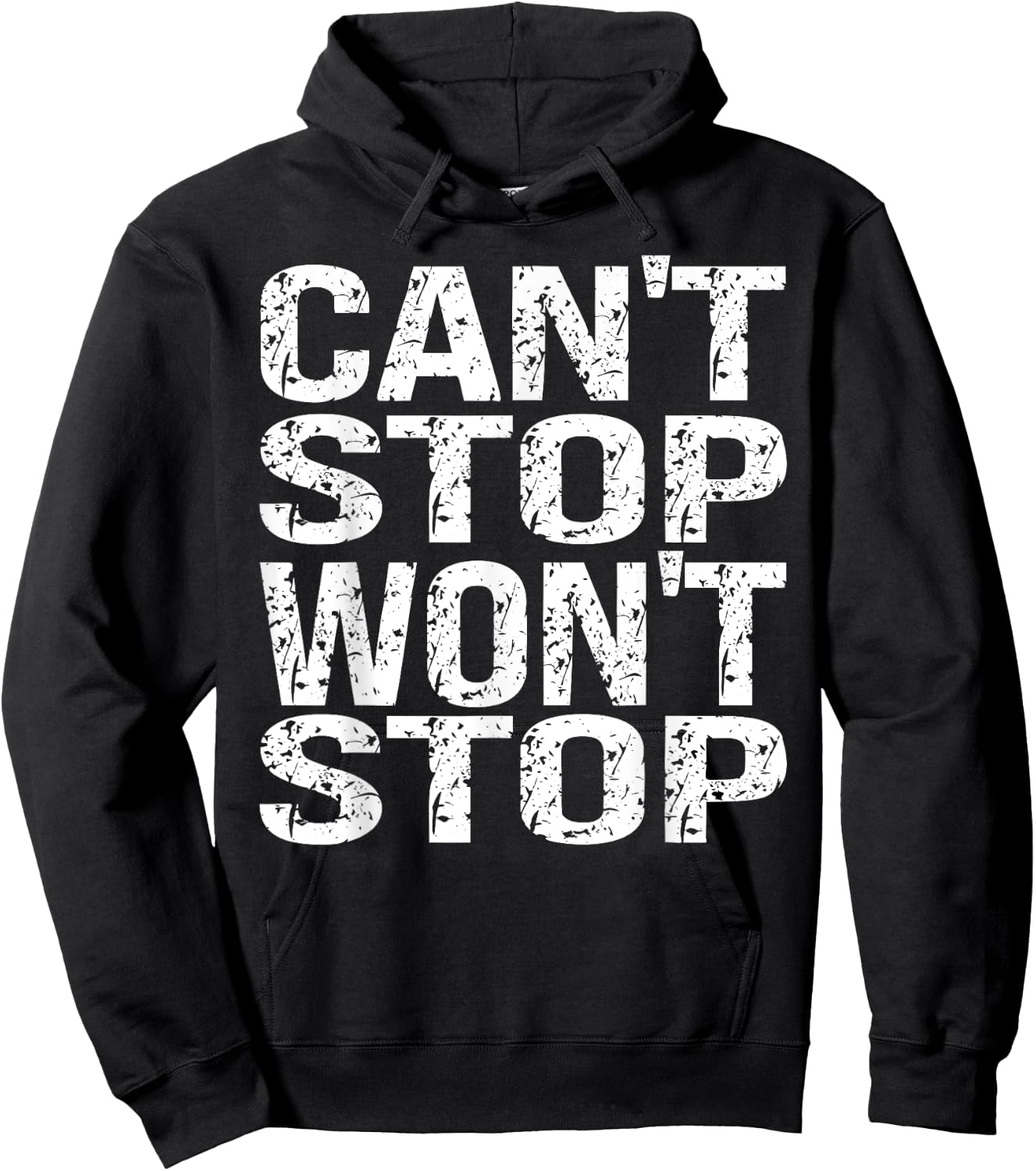 Can't Stop Running Won't Stop Running Persistence Runner's Hoodie - Hoodie | Black