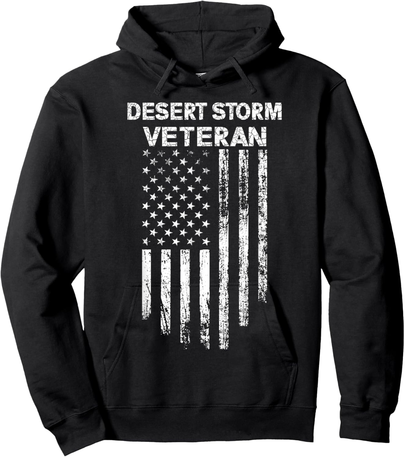 Desert Storm Veteran Persian War Service Ribbon Hoodie - Hoodie | Black
