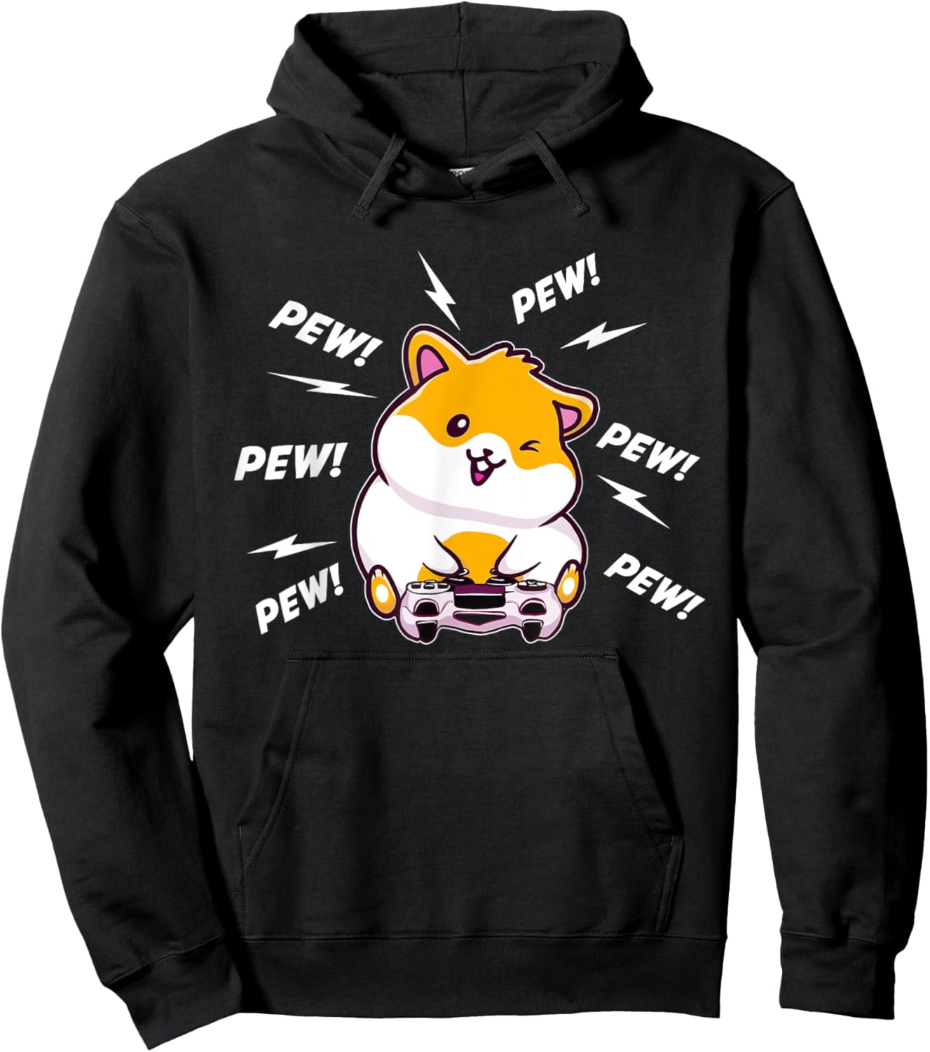 Hamster Video Gamer - Gaming Animal Whisperer Rodent Lover Hoodie - Hoodie | Black