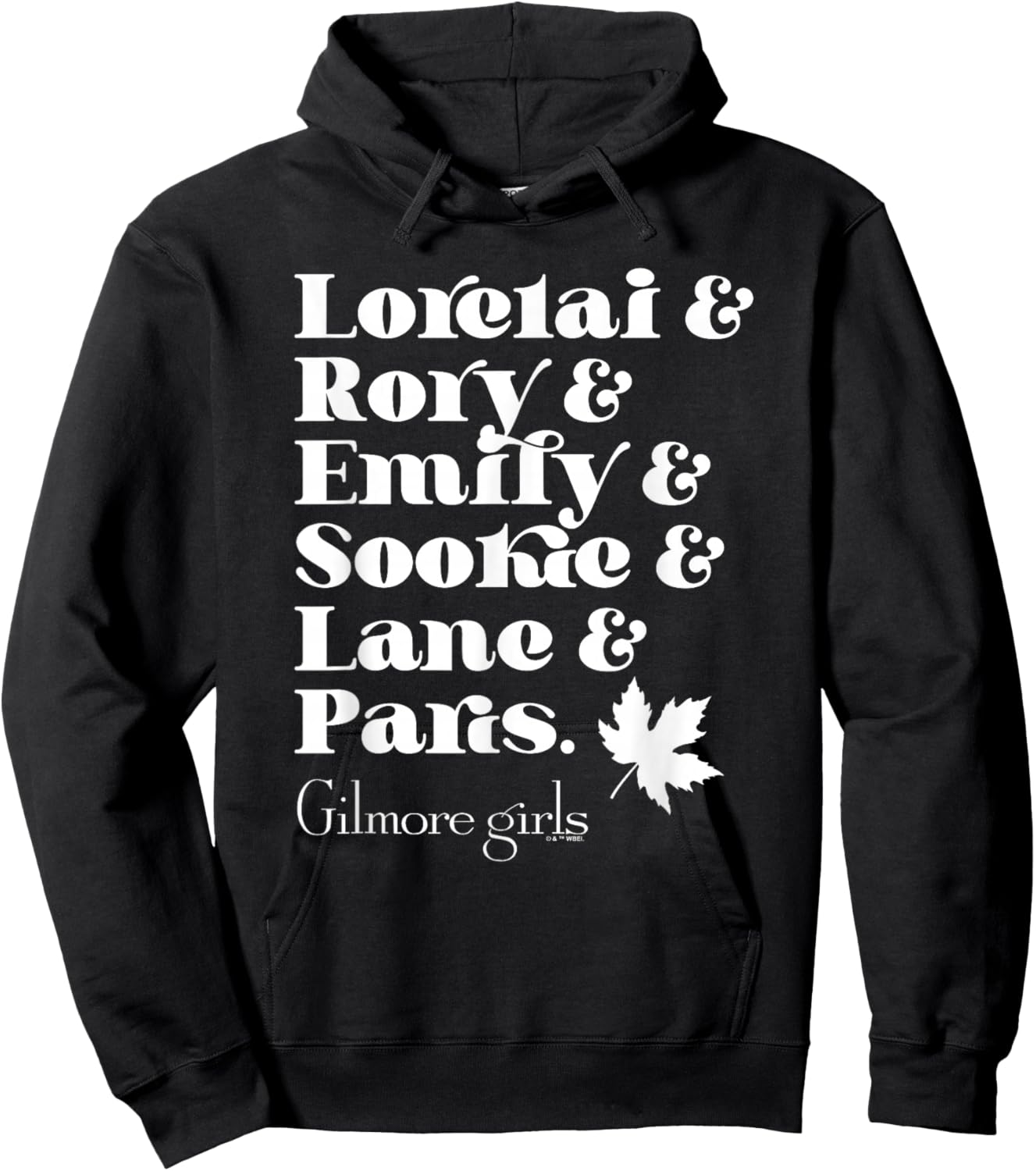 Gilmore Girls Name List Hoodie - Hoodie | Black