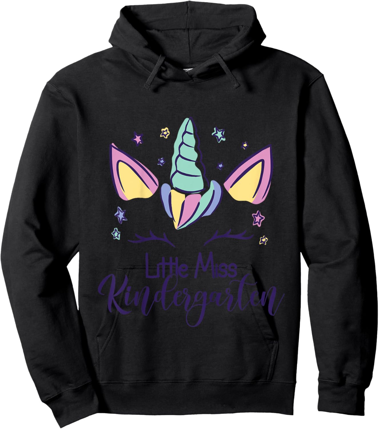 Kindergarten Girl First Day Little Miss Kindergarten 2025 Hoodie - Hoodie | Black