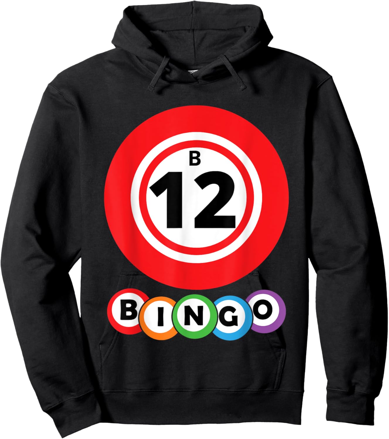 Lucky Bingo B12 Group Bingo Costume Hoodie - Hoodie | Black