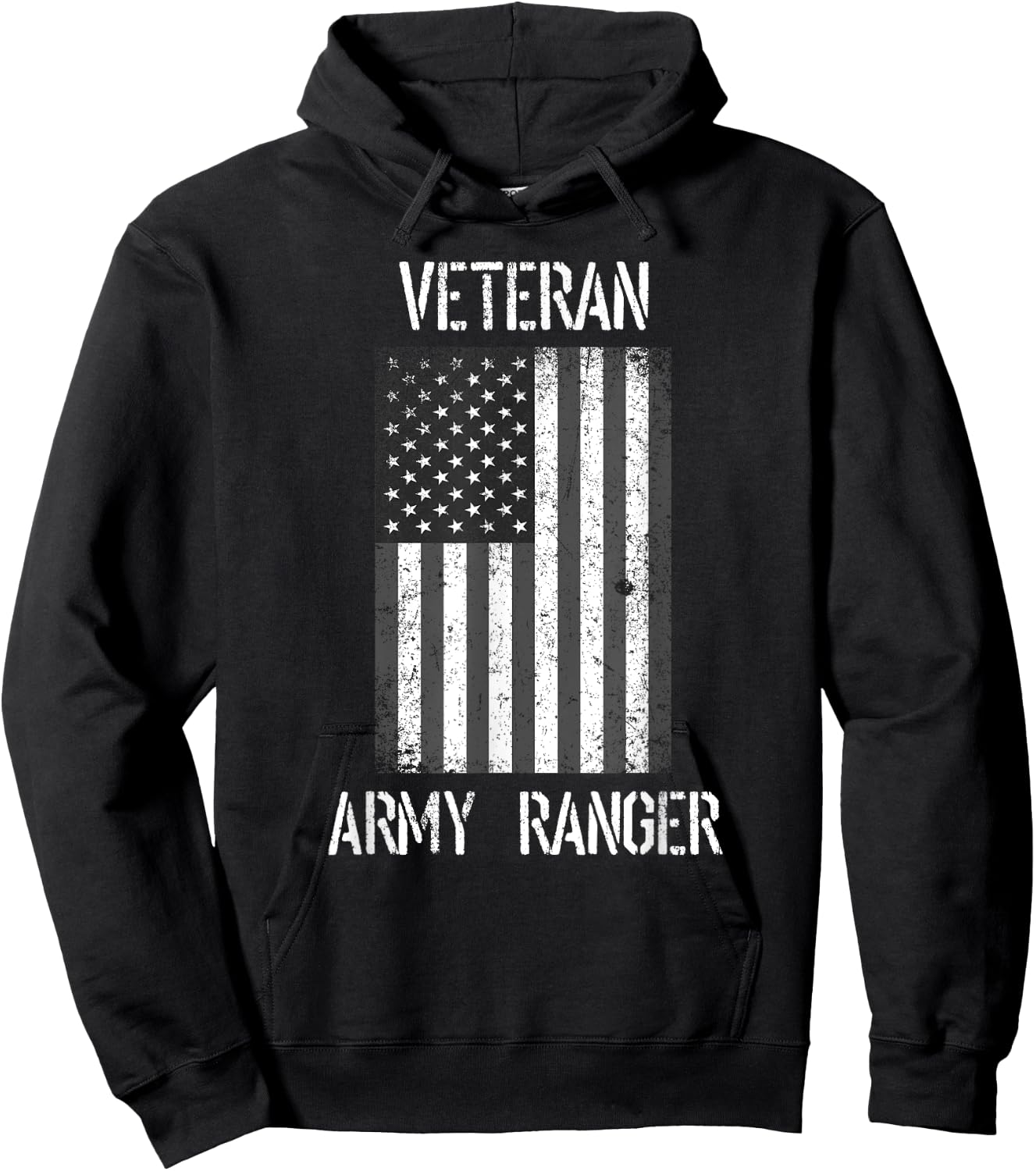 Us Army Ranger Vet Hoodie - Hoodie | Black