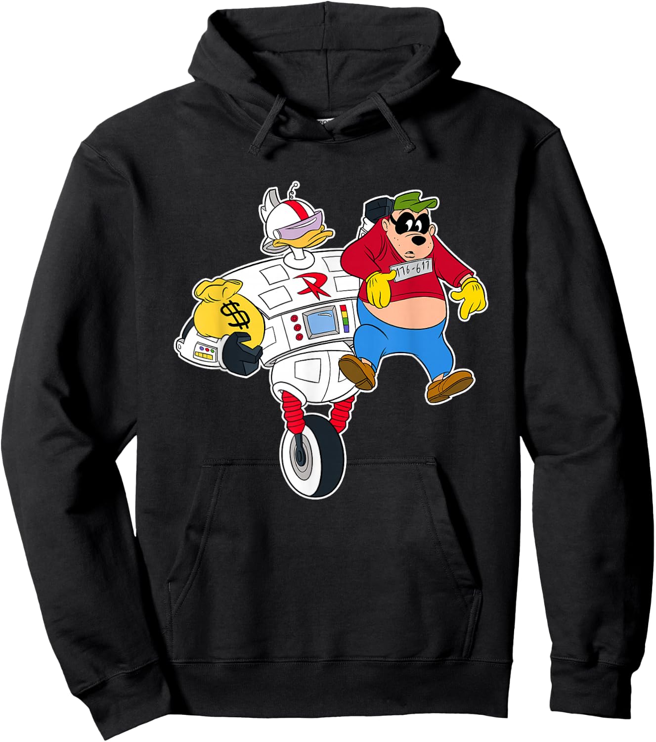 Disney Gizmoduck and Beagle Boy DuckTales Hoodie - Hoodie | Black