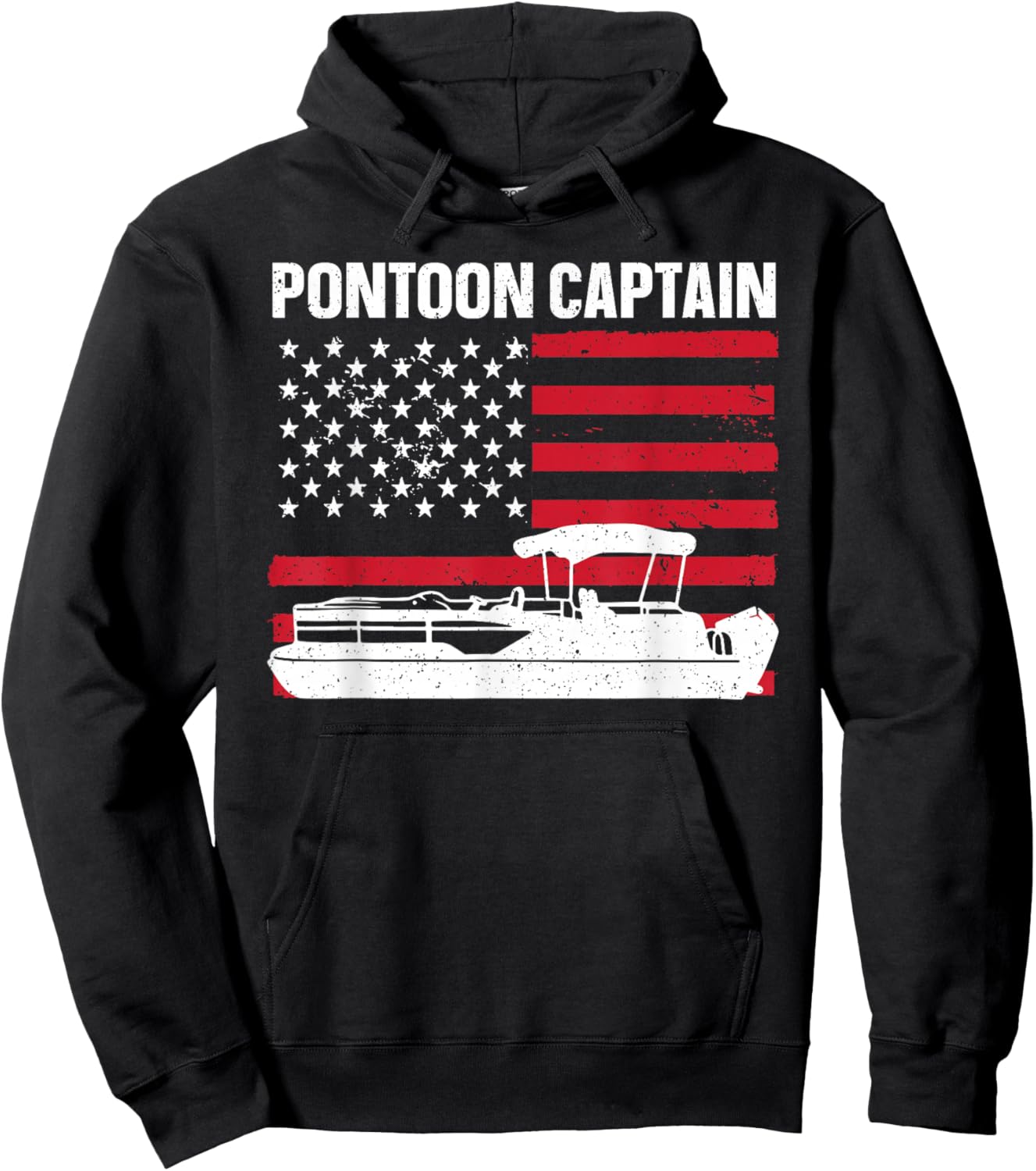 Cool Pontoon Captain Art Women Pontoon Boat Captain Hoodie - Hoodie | Black
