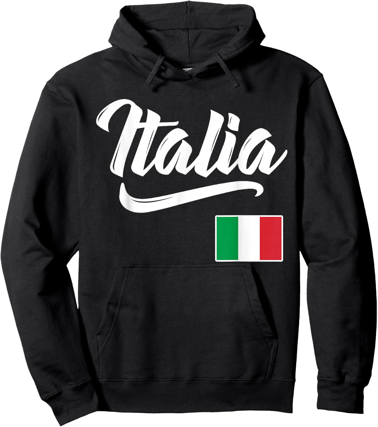 Italia Italian Flag Italy Italiano Heritage Men Women Kids Hoodie - Hoodie | Black