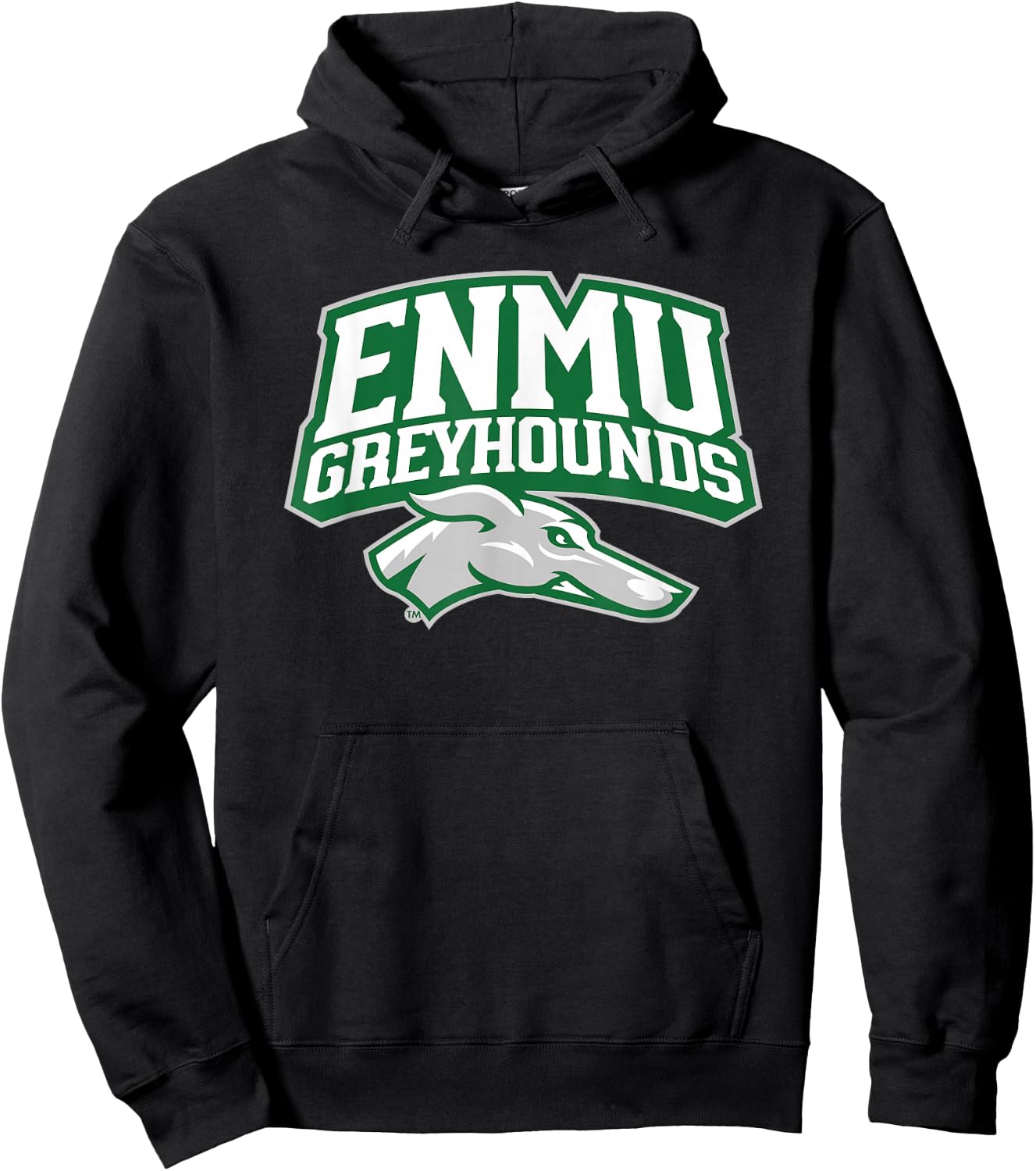 Eastern New Mexico University ENMU Greyhounds Primary Logo Hoodie - Hoodie | Black