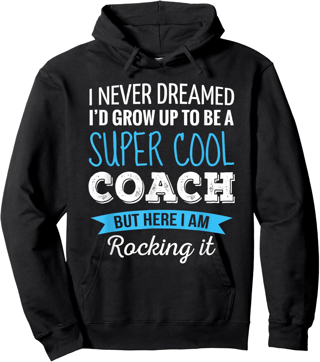 Coach Gifts I Never Dreamed Appreciation Thank You Coach Hoodie - Hoodie | Black