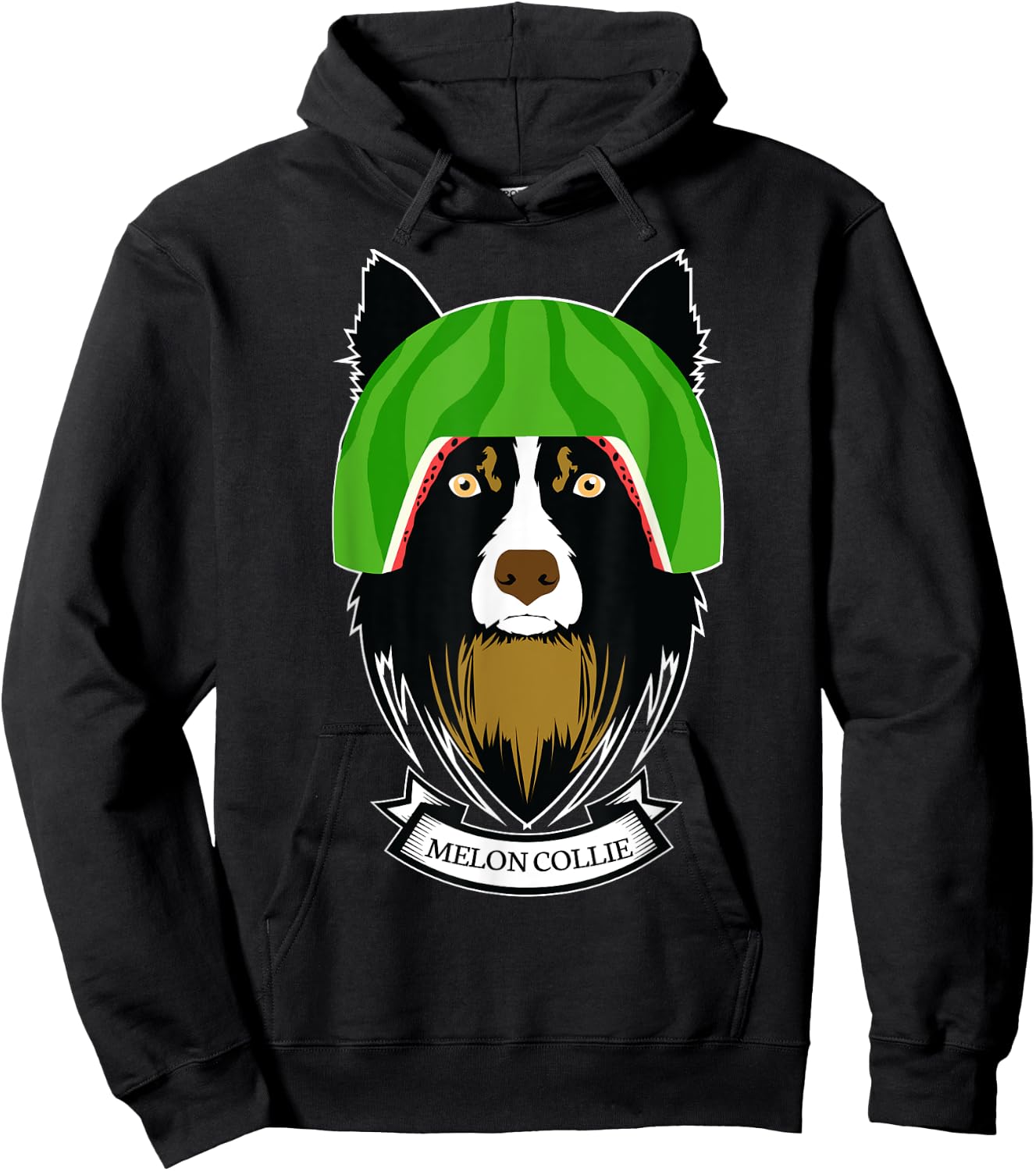 Melon Collie Funny Dog - Melancholy Dogs Hoodie - Hoodie | Black