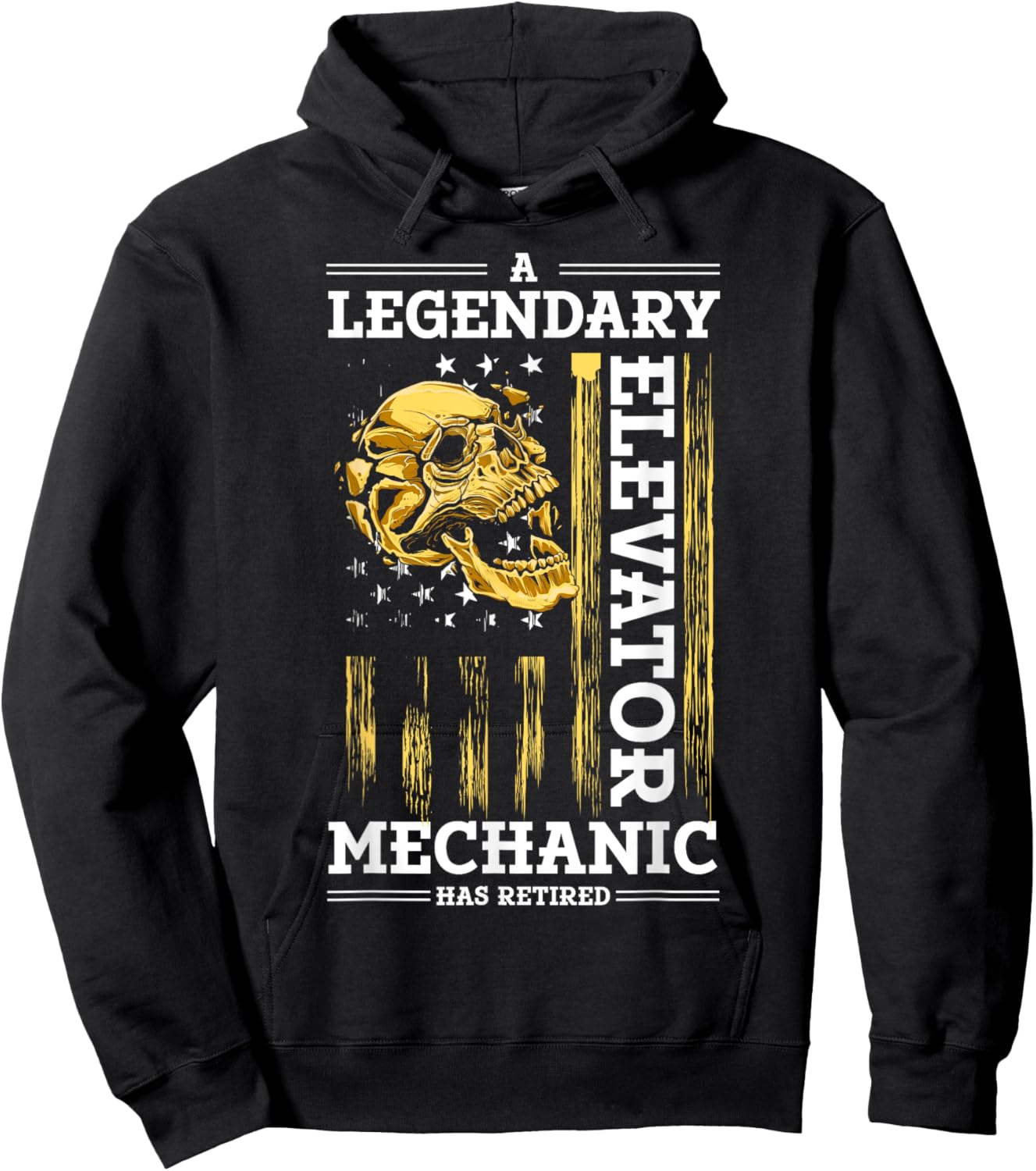 Retirement Elevator Technician Retired Elevator Mechanic Hoodie - Hoodie | Black