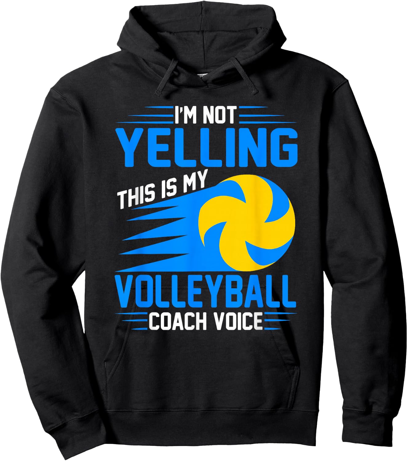 Volleyball Coaching Voice - Assistant Volleyball Coach Hoodie - Hoodie | Black
