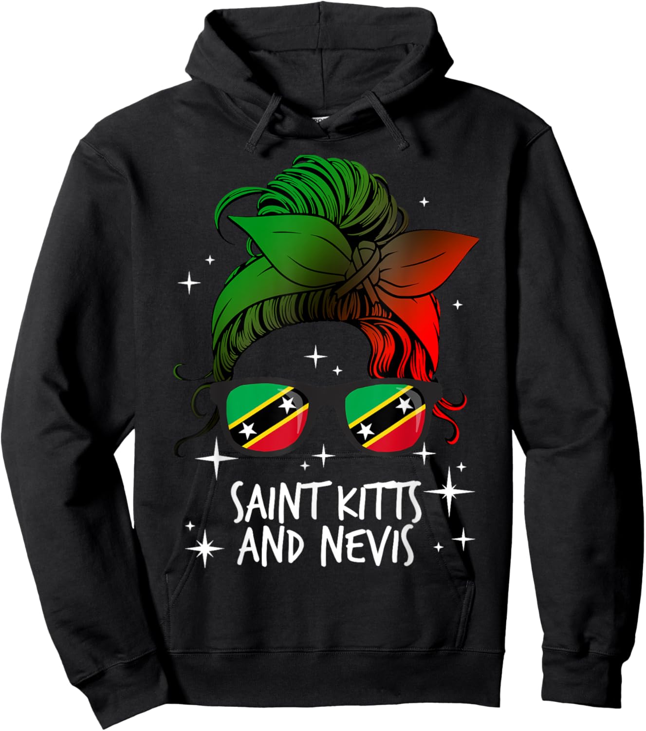Saint Kitts and Nevis Hoodie - Hoodie | Black