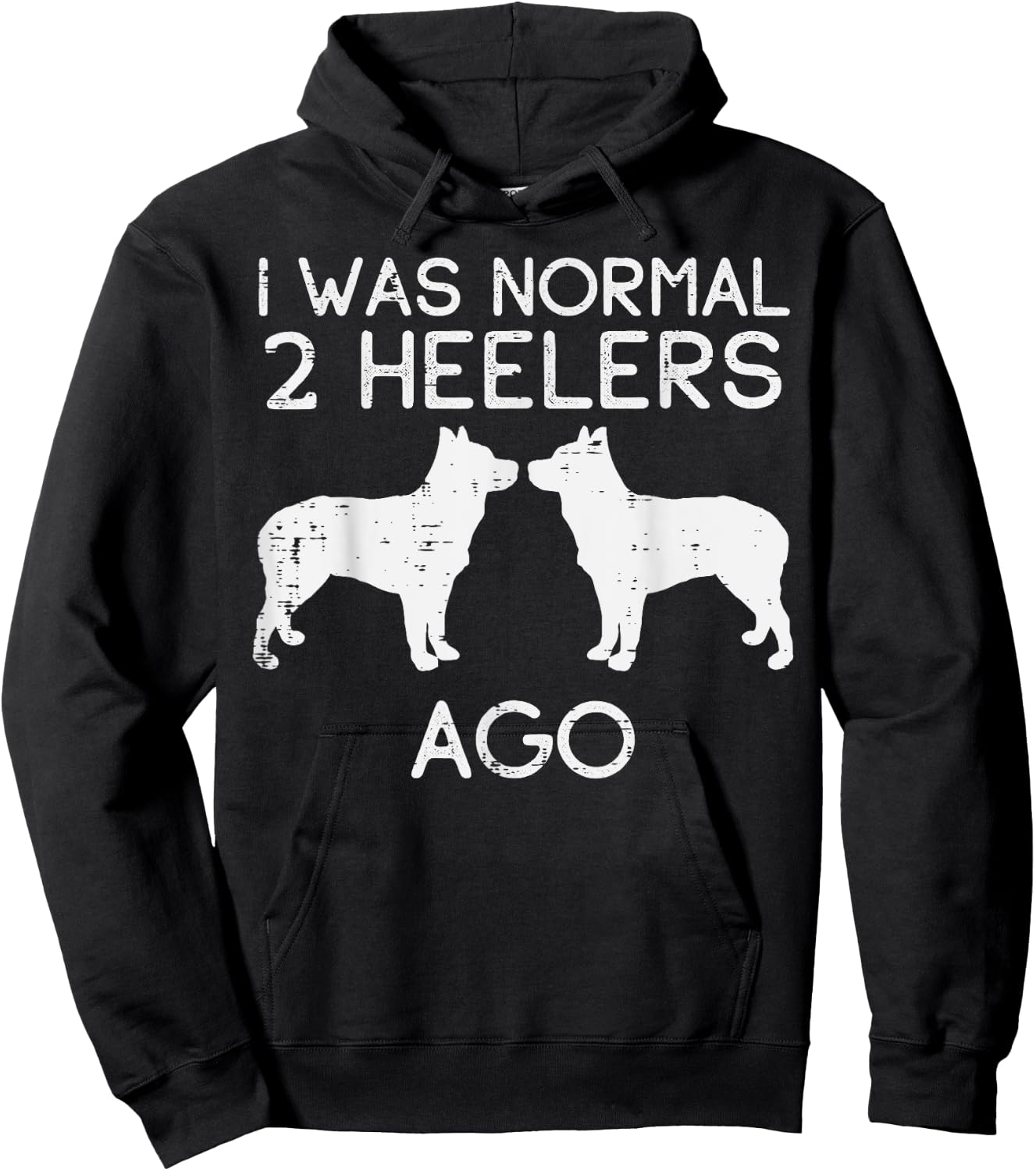 Normal 2 Heelers Ago Blue Red Australian Cattle Dog Gift Men Women Girls Kids Hoodie - Hoodie | Black