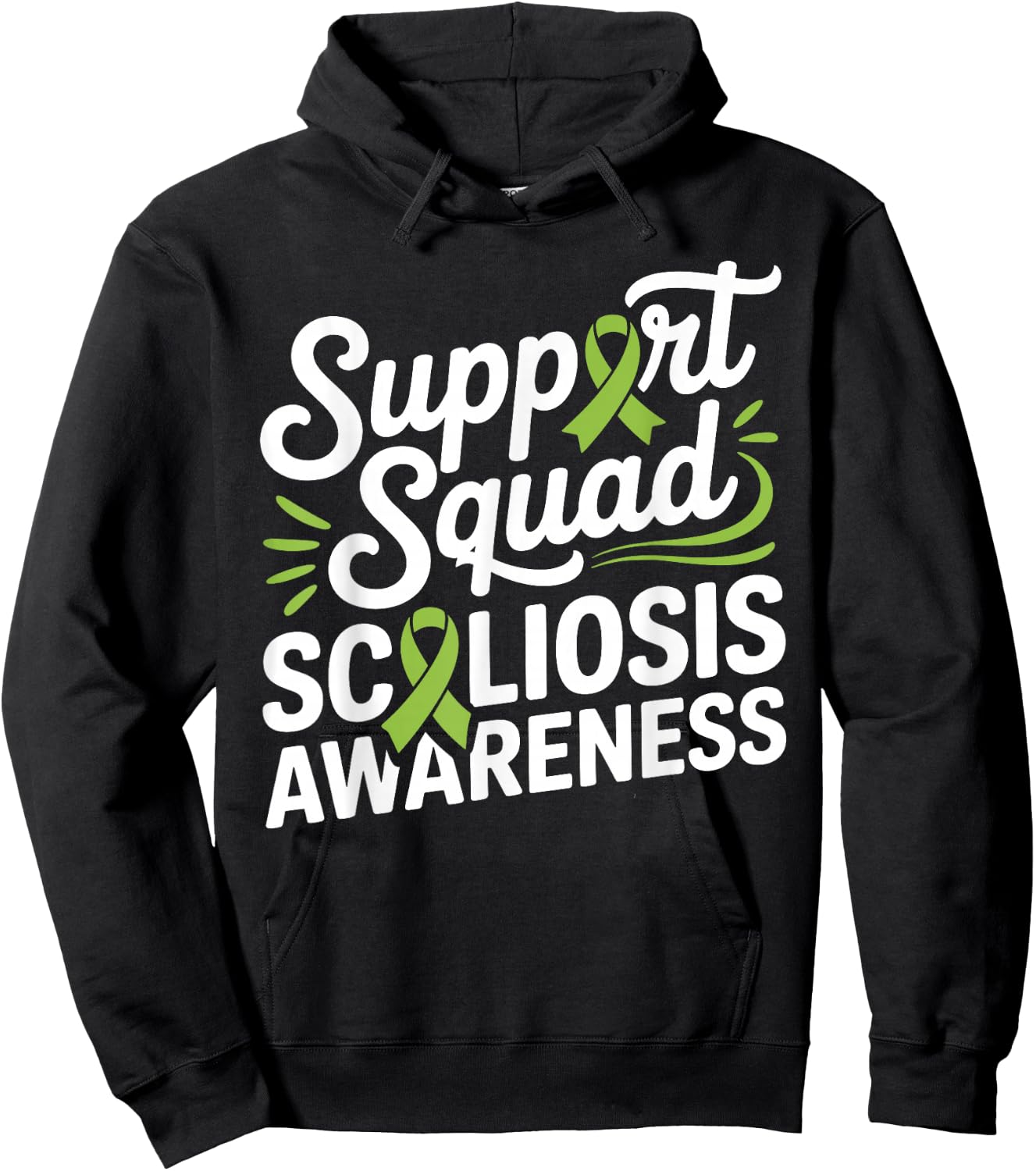 Scoliosis Art Women Spinal Fusion Scoliosis Survivor Hoodie - Hoodie | Black