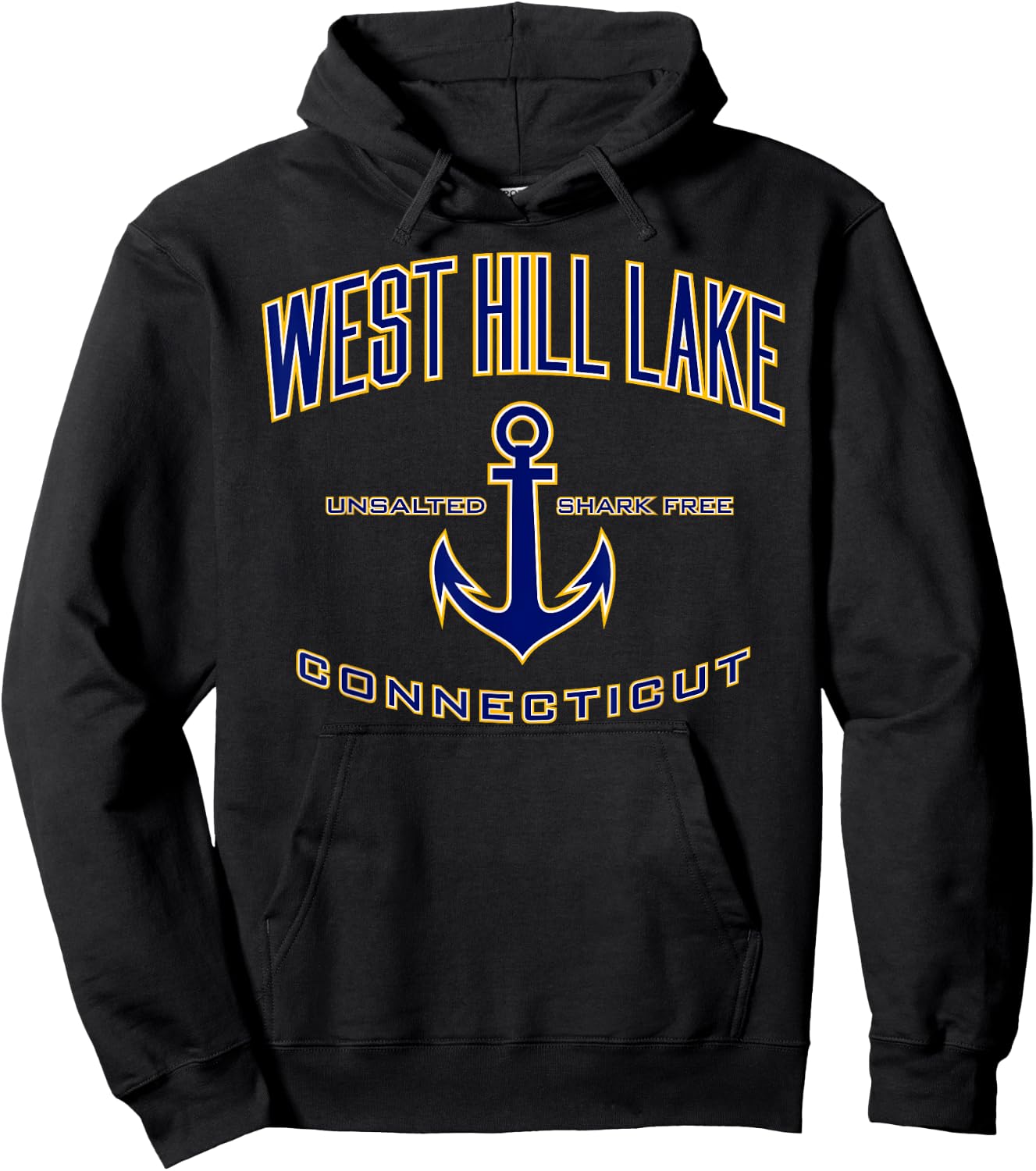 West Hill Lake CT Hoodie - Hoodie | Black