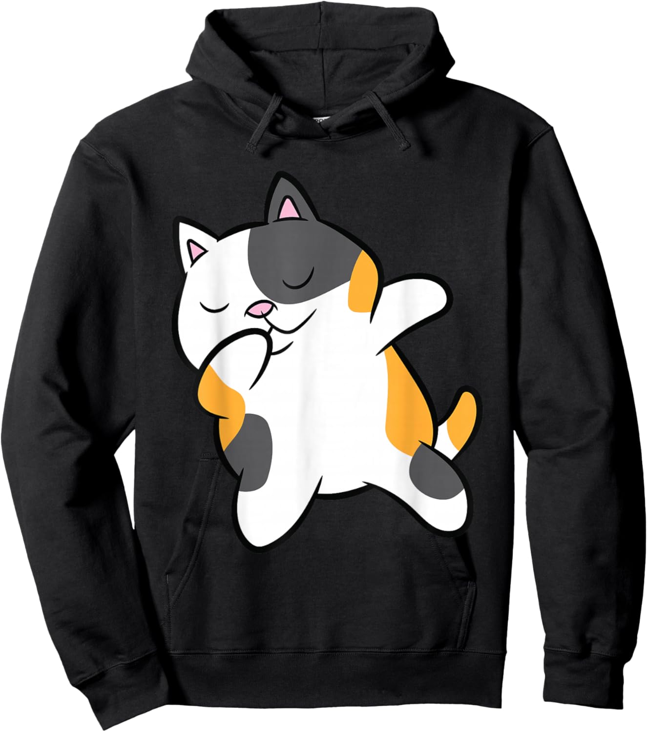 Dabbing Calico Cat Cute Dabbing Calico Cat Hoodie - Hoodie | Black