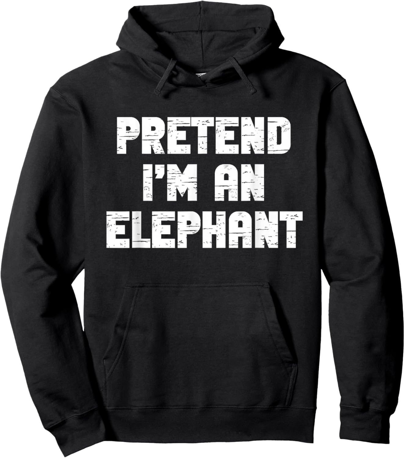 Halloween Pretend I'm A Elephant Costume Lazy Kids Adult Hoodie - Hoodie | Black