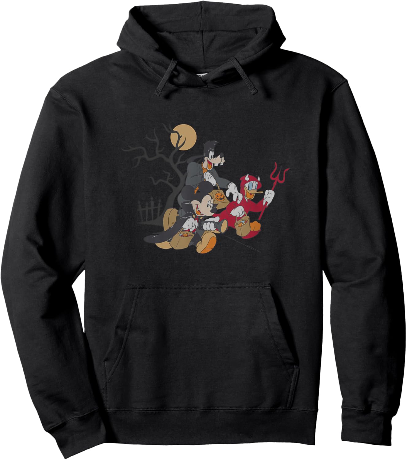Disney Mickey and Friends Halloween Trick Or Treat Spooky Hoodie - Hoodie | Black