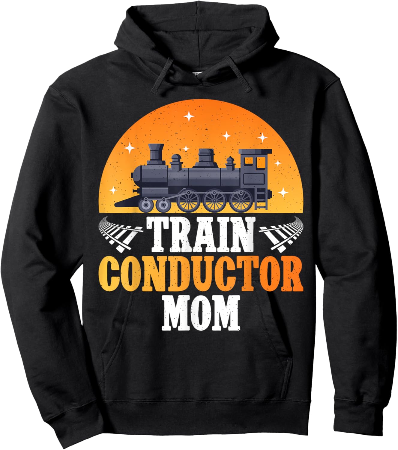 Train Conductor Mom Train Conductor Hoodie - Hoodie | Black