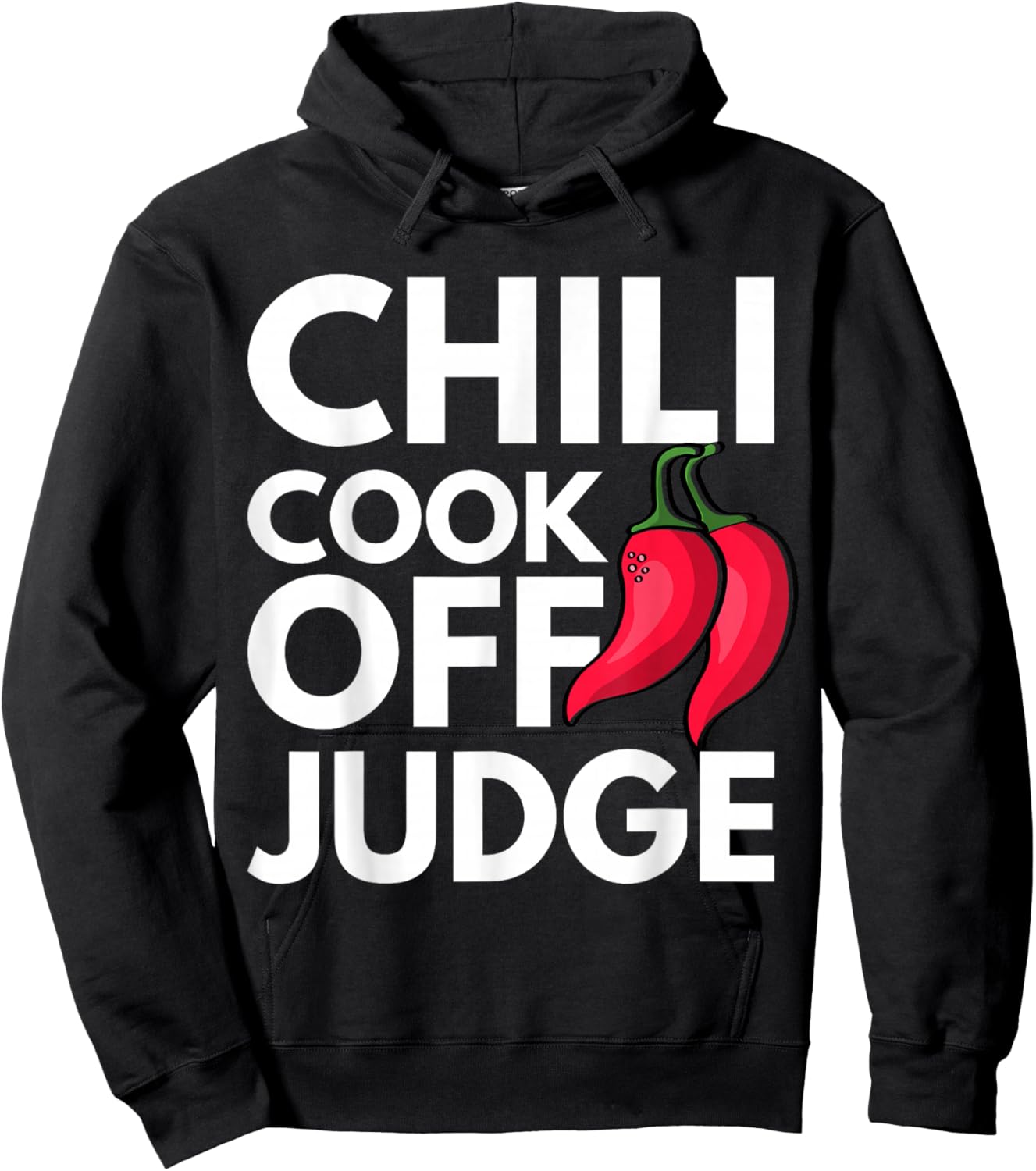 Chili Cook Off Judge Red Chili Hoodie - Hoodie | Black