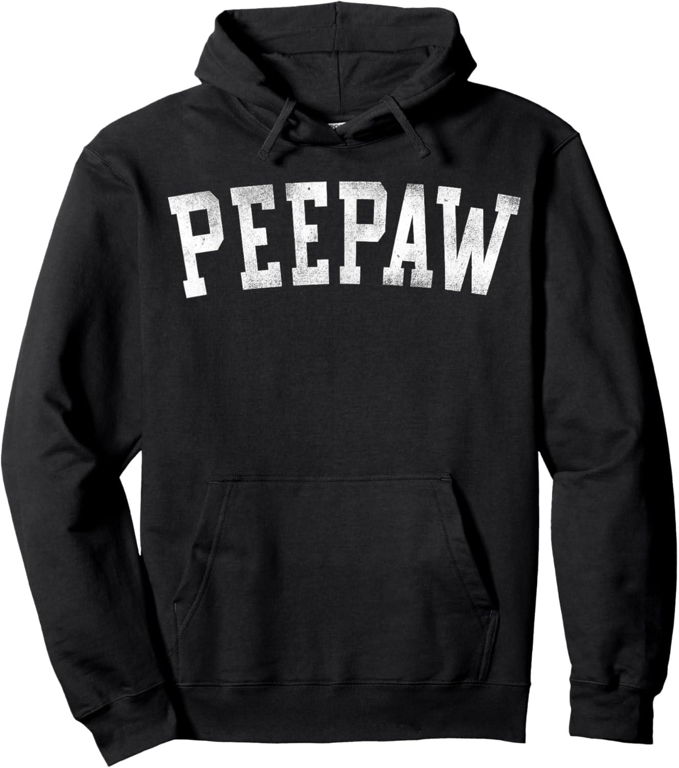 Peepaw - Classic Bold Font Father's Day Peepaw Hoodie - Hoodie | Black