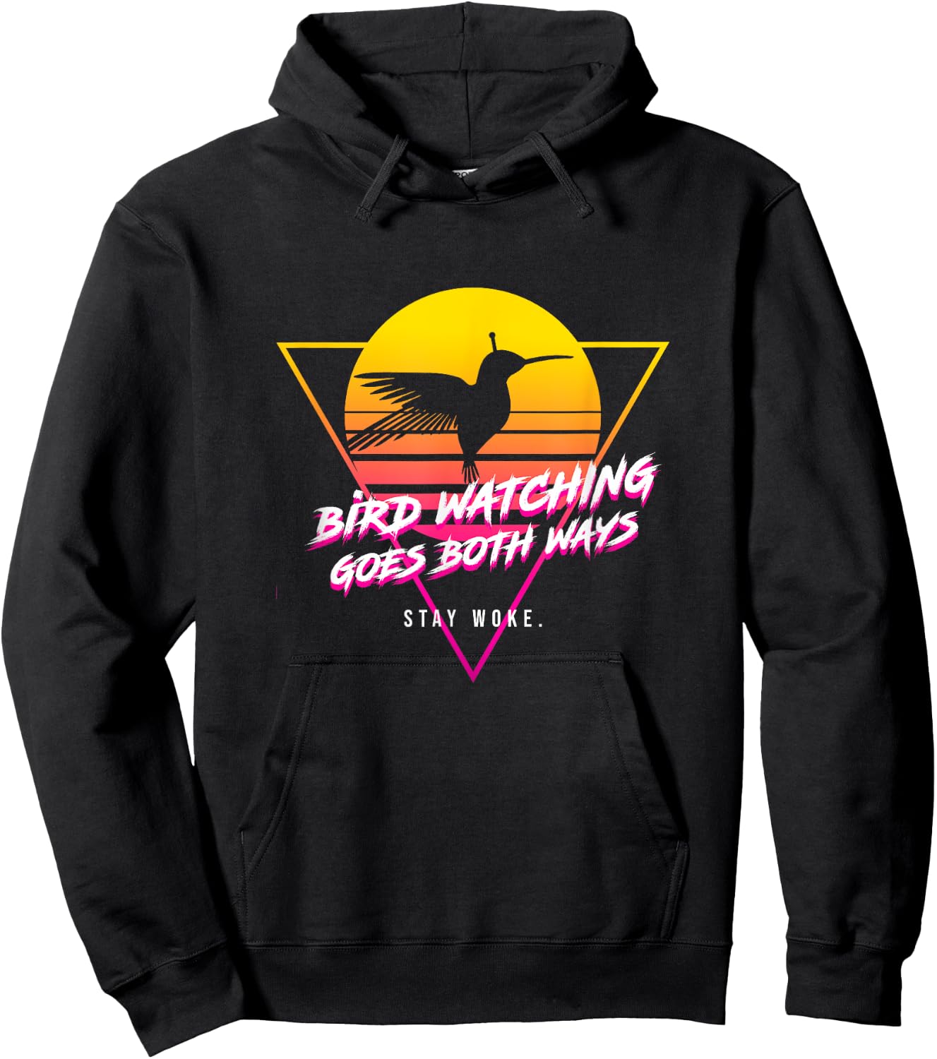 Birds Birdwatching Goes Both Ways they arent real truth Meme Hoodie - Hoodie | Black