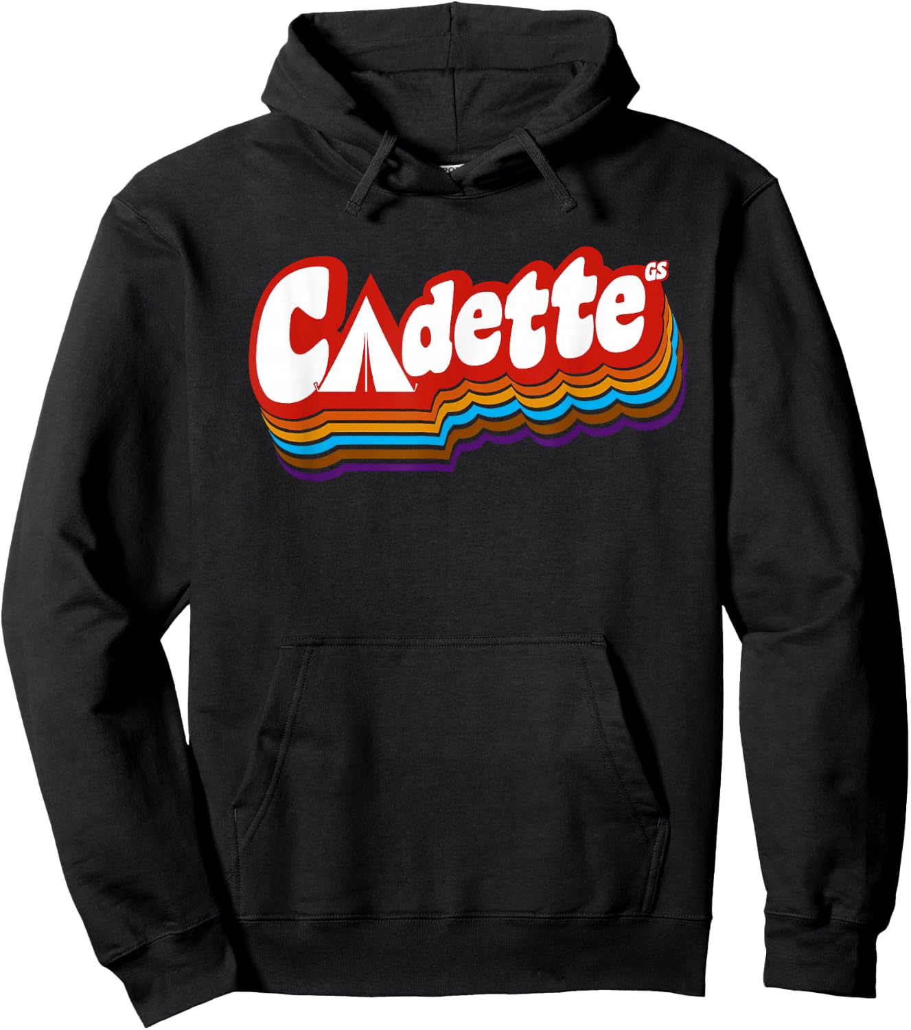 Girls Cadette retro troop | Scouting Hoodie - Hoodie | Black
