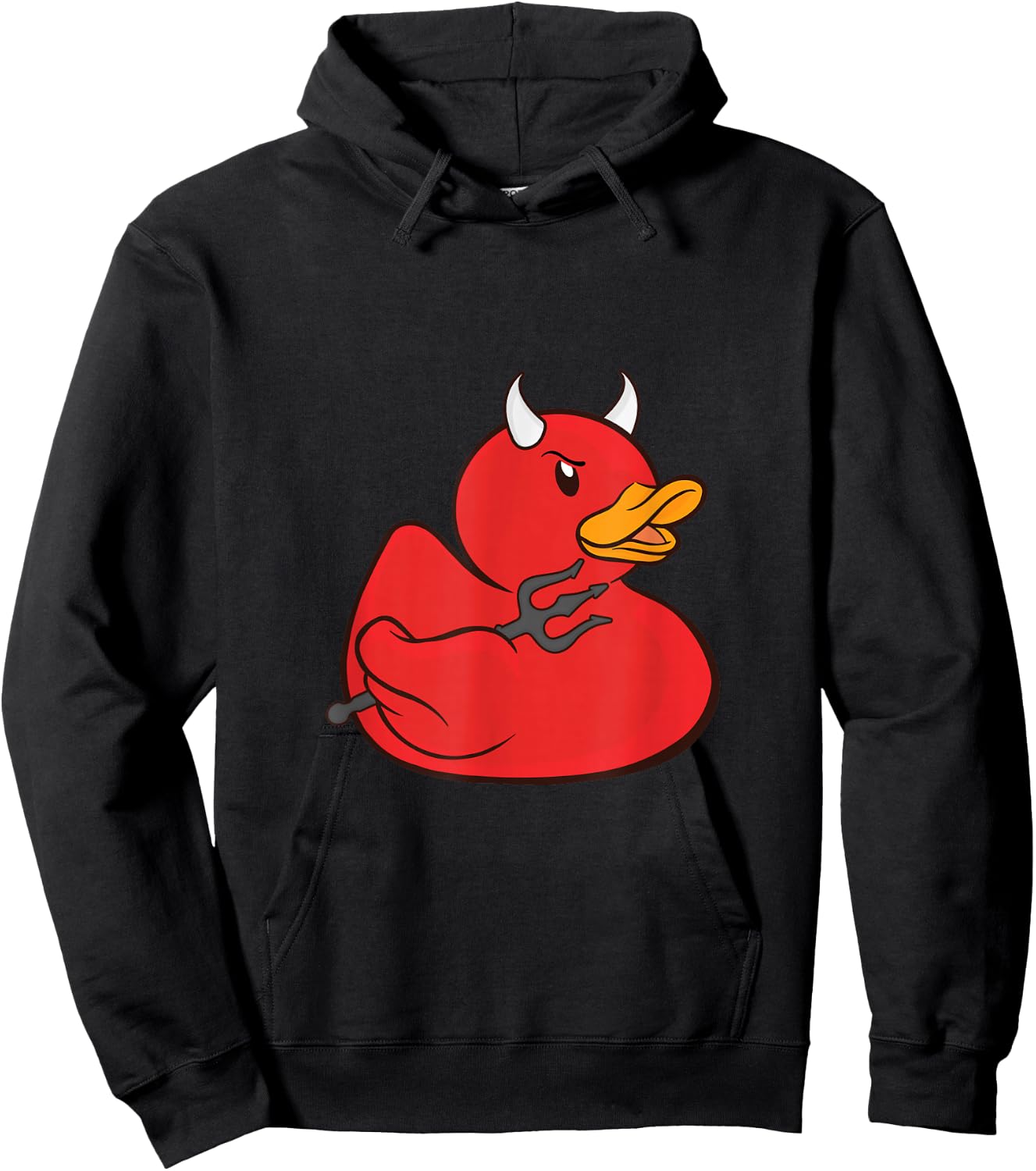Rubber Duck Devil Rubber Duckie Halloween Costume Hoodie - Hoodie | Black